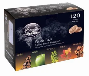 Bradley Five Flavour Brisquettes - 120 Bisquette Variety Pack