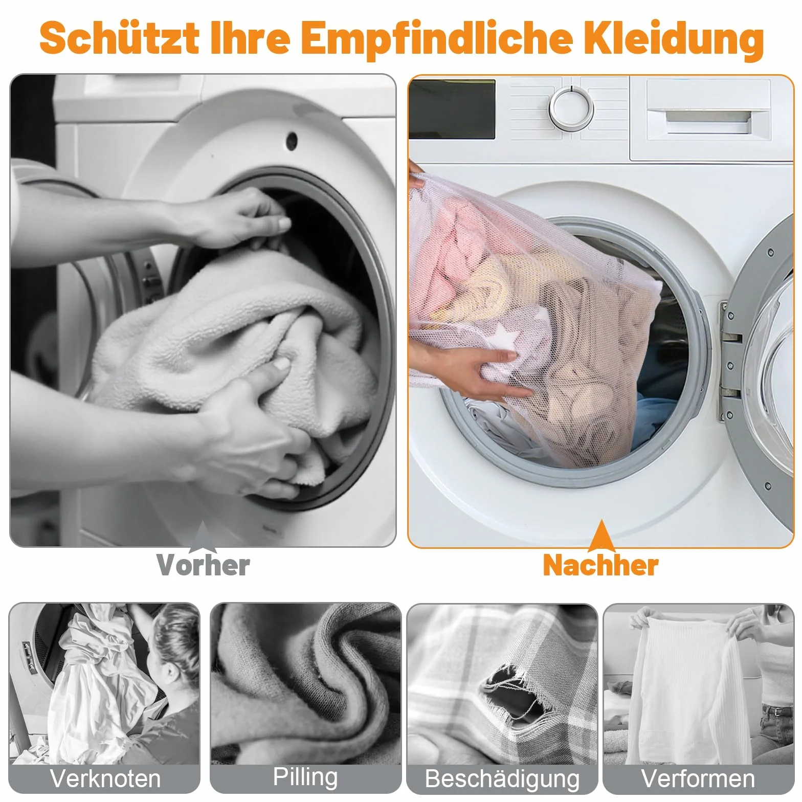 Dntorx 6 sztuk siatek do prania do pralki, woreczek do prania w 4 rozmiarach, torba do prania Laundry Bag z zamkiem błyskawicznym na koszule, sweter, płaszcze, jeansy, bieliznę, ubrania dla dzieci