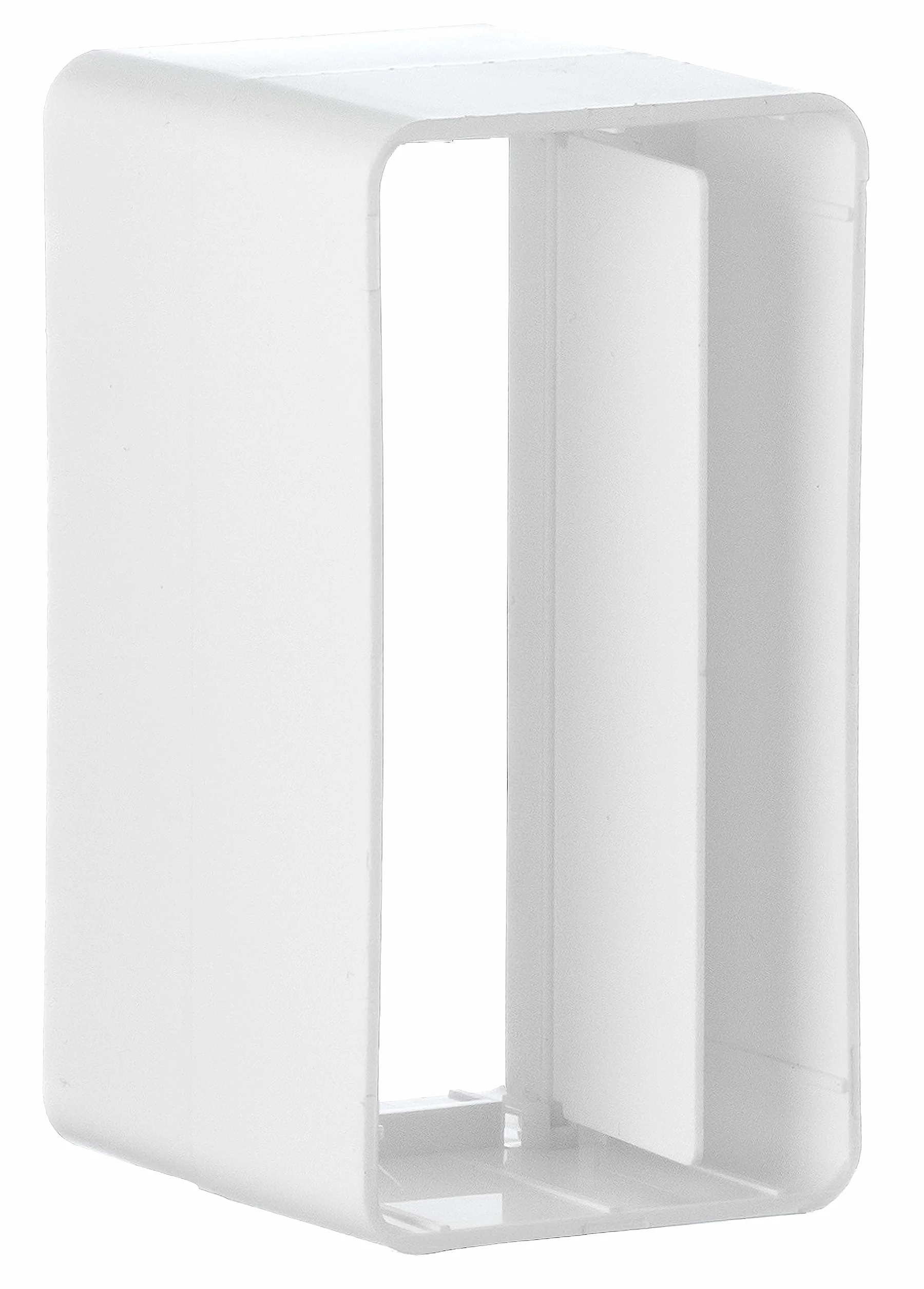 Steinberg14 Biały 220x55mm Łącznik kanalowy z zaworem zwrotnym, Płaski łącznik kanałowy z zaworem zwrotnym