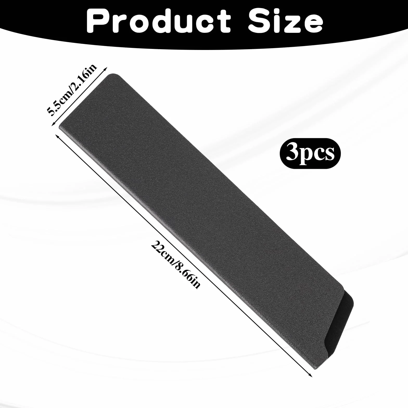 KALIONE Knives osłona na noże 3 sztuki 22 x 5 x 0,5 cm ochrona krawędzi noża