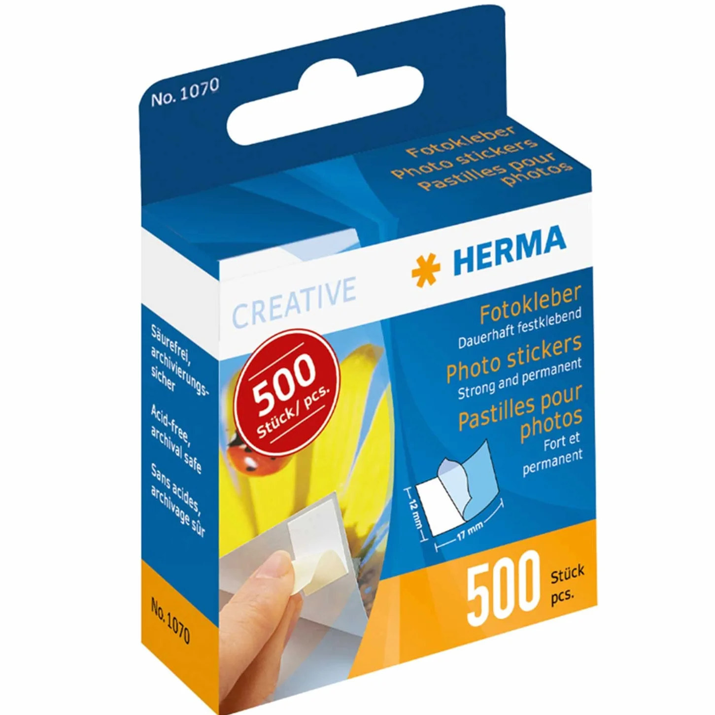 Herma Klej do zdjęć w kartonie (2 x 500 dozowników)