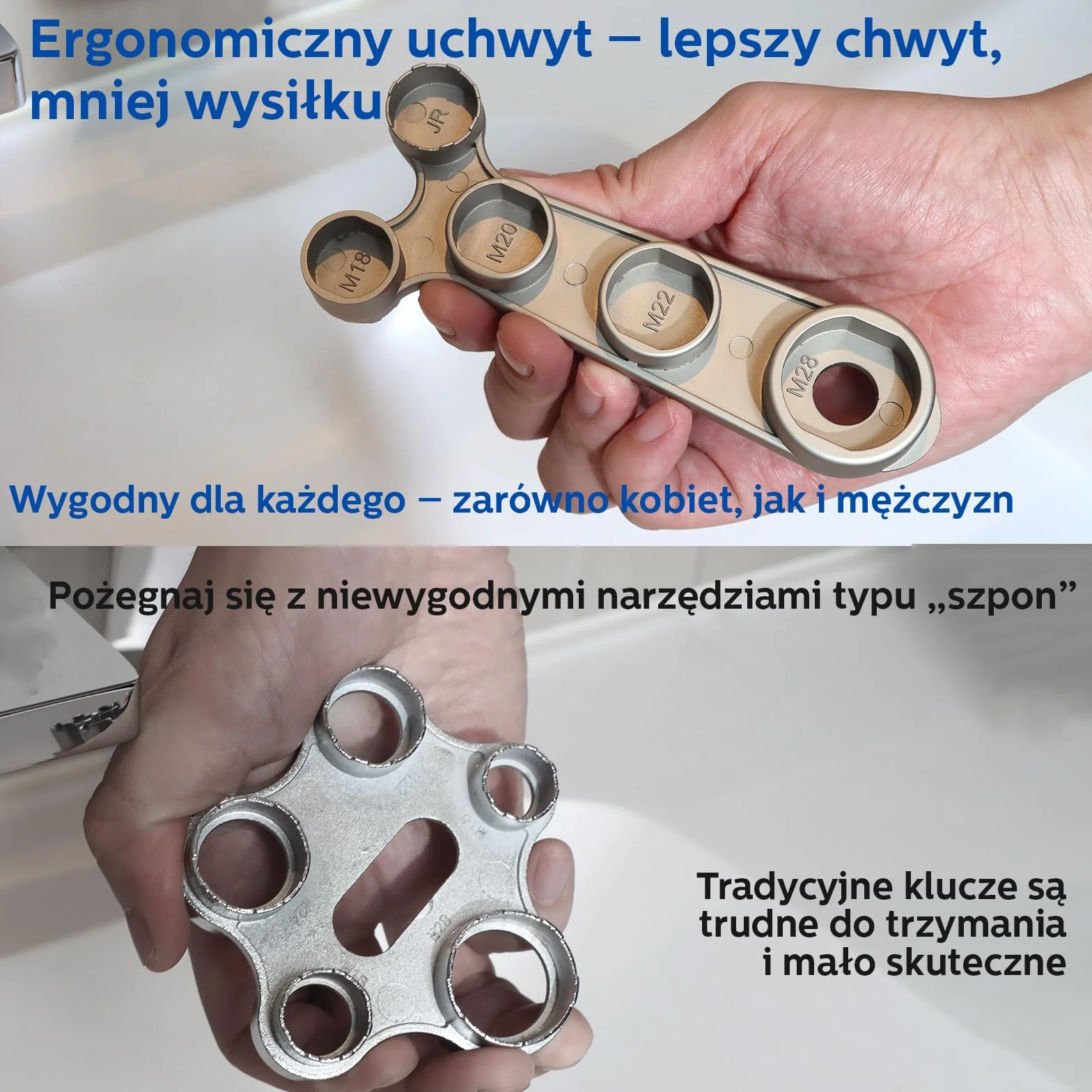 11-w-1 Metalowy Klucz do Perlatorów – Pasuje do Gwintów Wewnętrznych i Zewnętrznych (M18, M20, M22, M24, M28) oraz Ukrytych Regulatorów (TT, TJ, JR, STD, TF) – Nierdzewny i Ergonomiczny