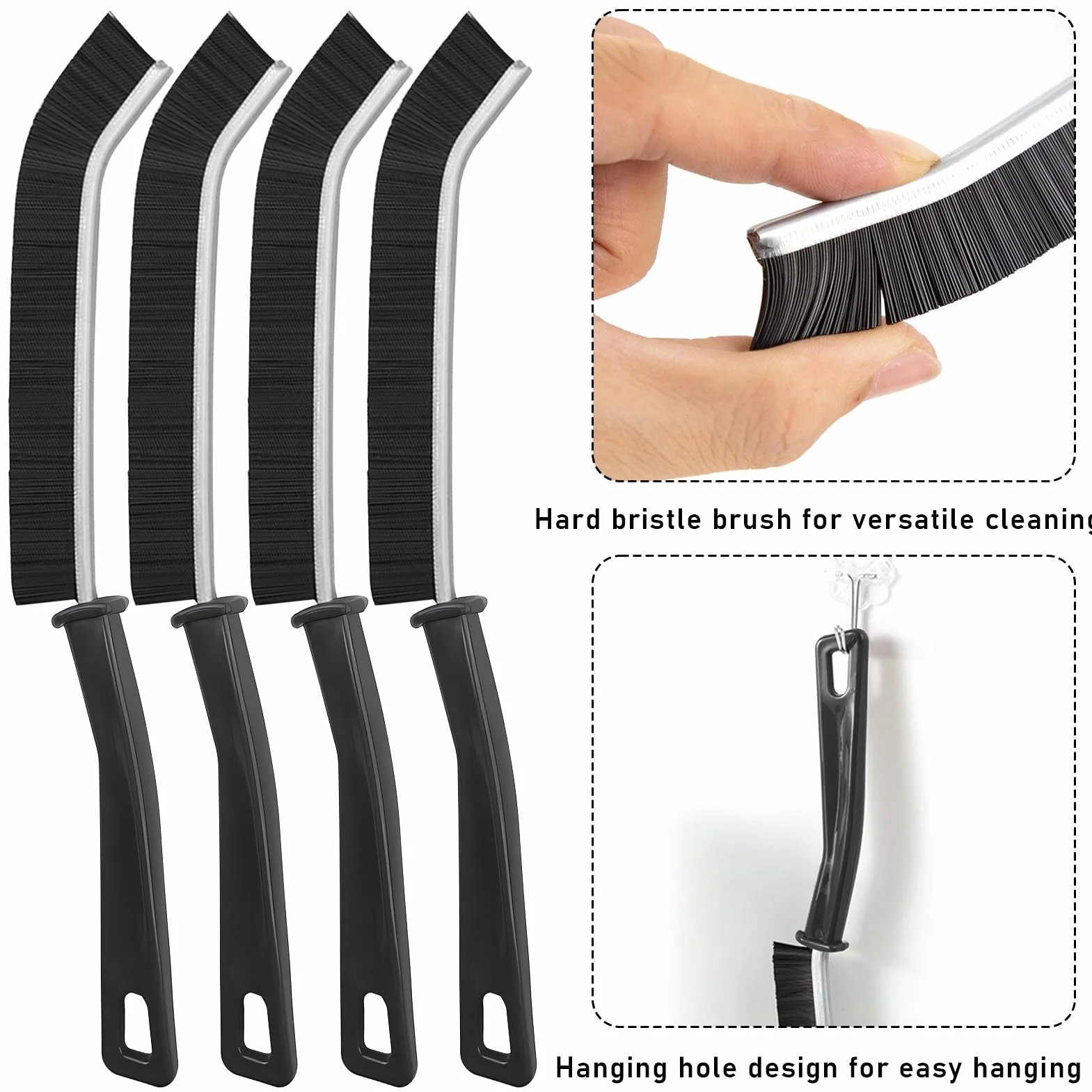 Crevice Cleaning Brush 7 sztuk, szczotka do czyszczenia fug, szczotka do szorowania, szczotka do czyszczenia szczelin, zestaw szczotek do głębokiego czyszczenia do kuchni, łazienki, okna