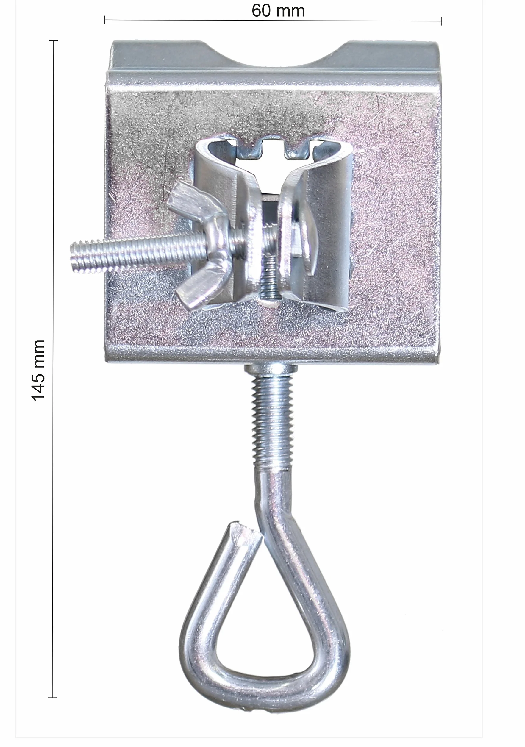 Schneider 801-00 Klamra Stołowa do Parasoli Przeciwsłonecznych ze Stali, Srebrny,