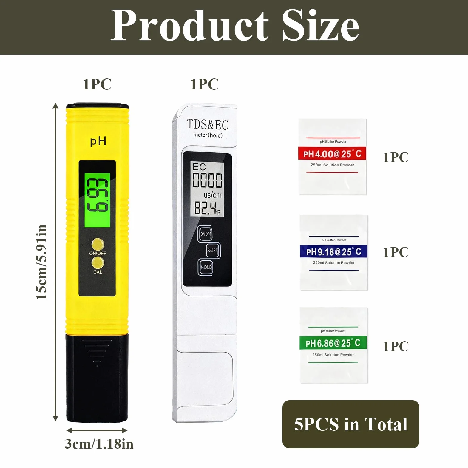 Tester jakości wody 4 w 1 PH TDS, elektroniczny miernik pH