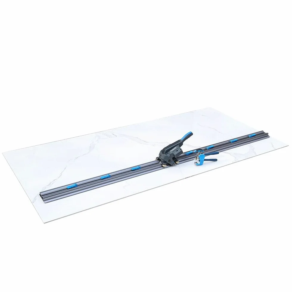 HevyCut Pro cienki system do cięcia płytek, do dużych płytek, porcelany, ceramiki, ręczne cięcie, podłączalny (1100mm+1100mm+1200mm)