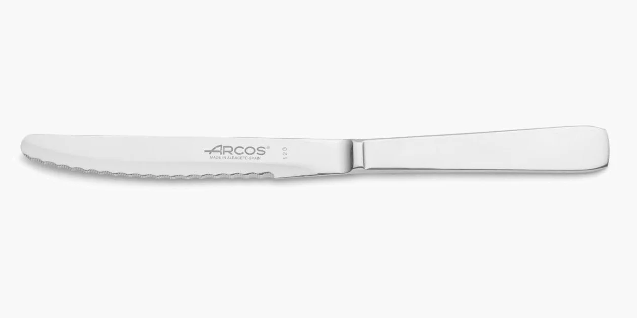 Arcos 460100 Noże – słodki nóż stołowy – monoblok jednoczęściowego ze stali nierdzewnej 110 mm (110 cala) srebrny kolor, 18/8