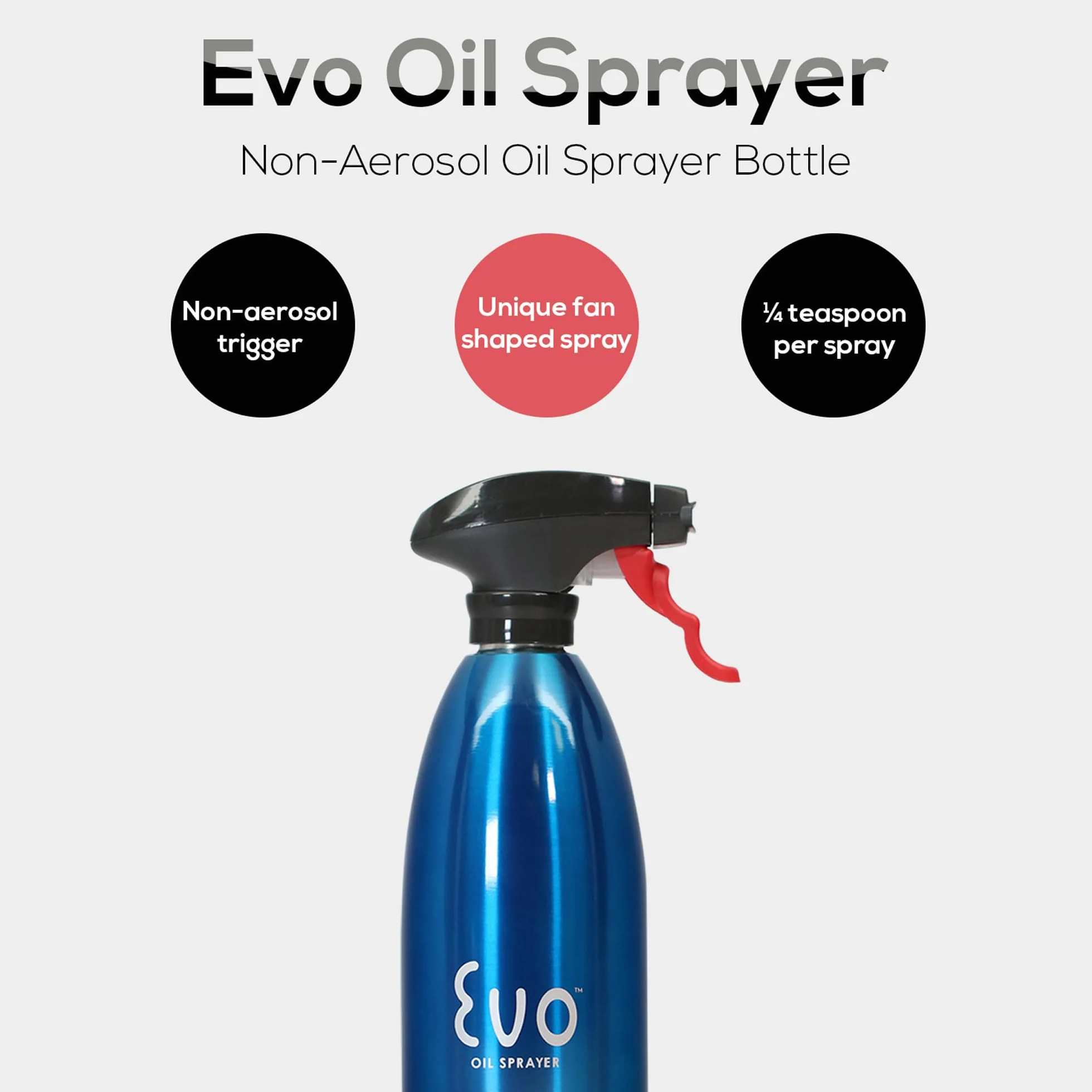 Evo Oil Sprayer 8113BL butelka bez aerozolu do oliwek oliwy ze stali nierdzewnej niebieska