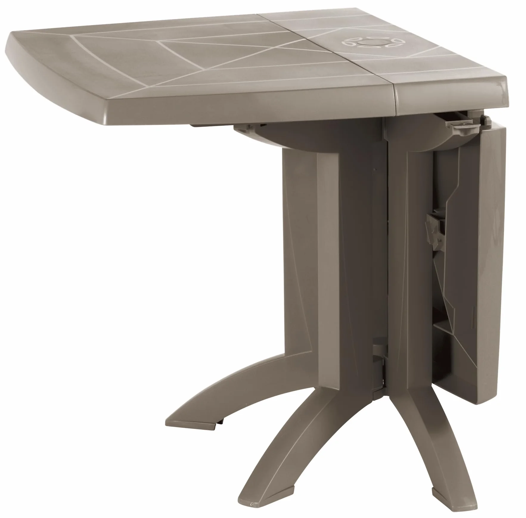 Grosfillex Vega 118 stół, kolor taupe, 80 x 77 x 72 cm