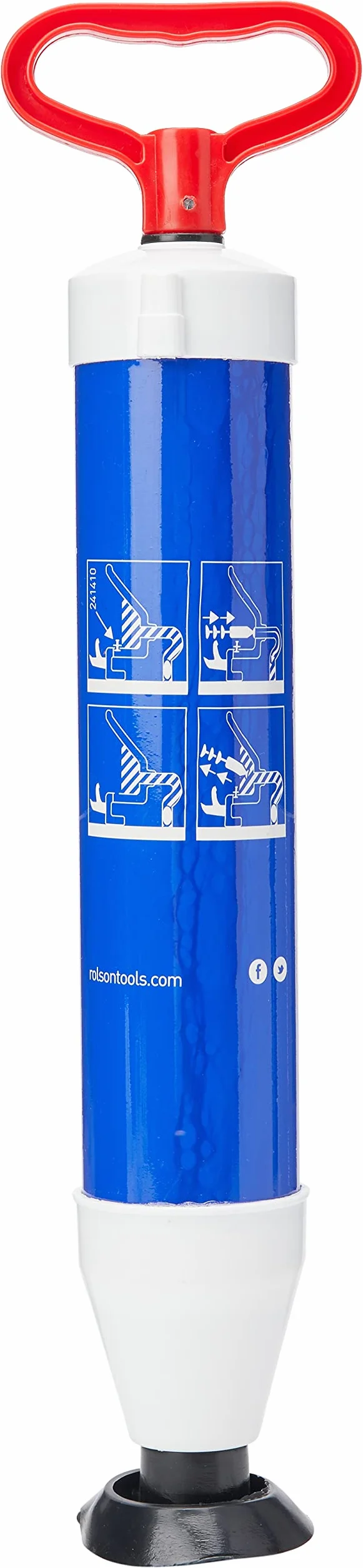 Rolson 60970 Podciśnieniowy Udrażniacz Rur, Wielokolorowy, ‎36.4 x 10.59 x 6.2 cm; 136.08 g, 1 Sztuka