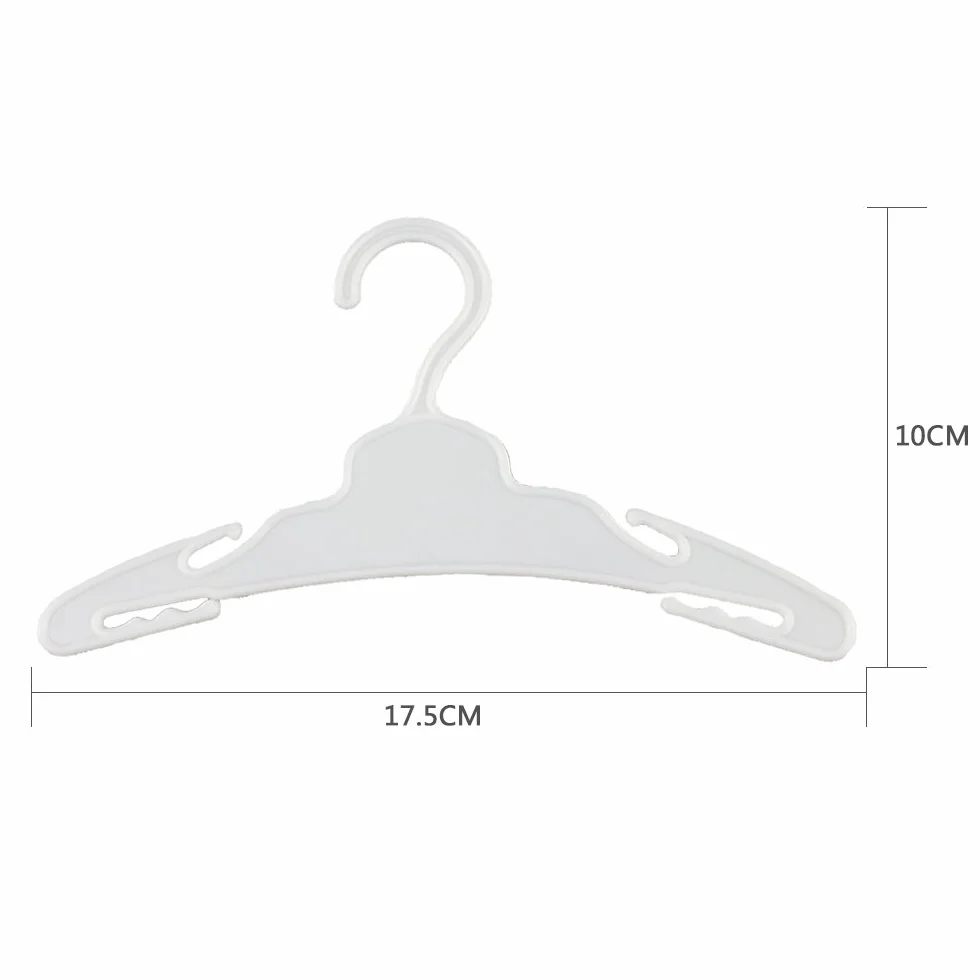 Miunana 12 sztuk plastikowych wieszaków na ubrania dla lalek 46-50 cm Our Generation Lalki 18 cali