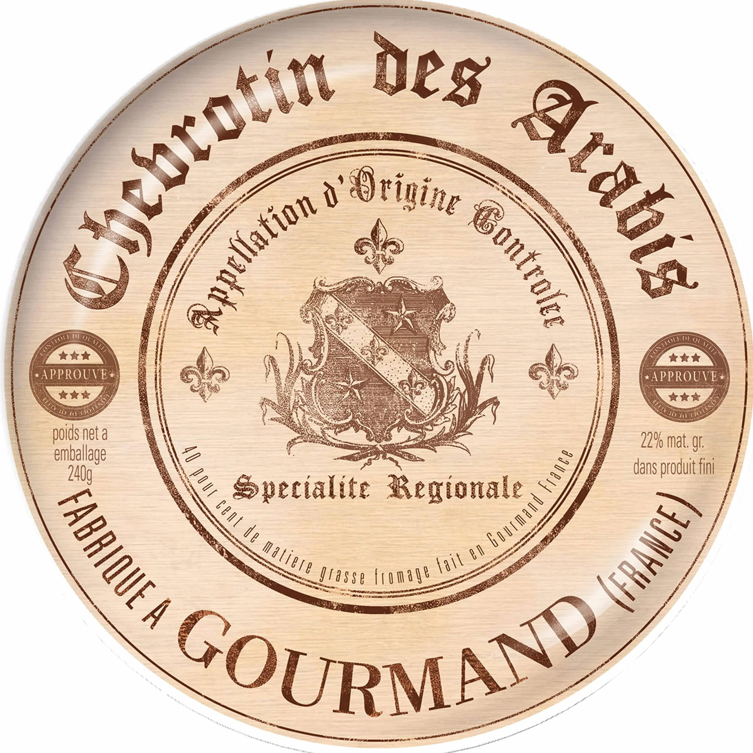 Artesà Zestaw 4 ceramicznych talerzyków, 19,1 cm (7,5 cala) „Gourmet Cheese”