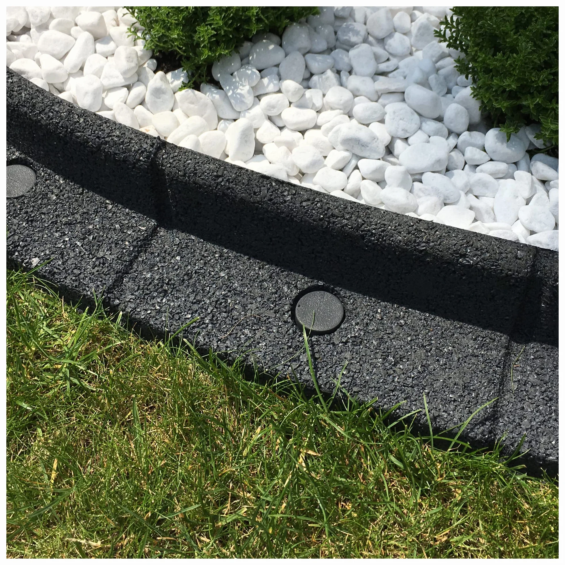 EcoShape FlexiBorder – elastyczny system obrzeży trawnikowych (6 x 1 m, szare)