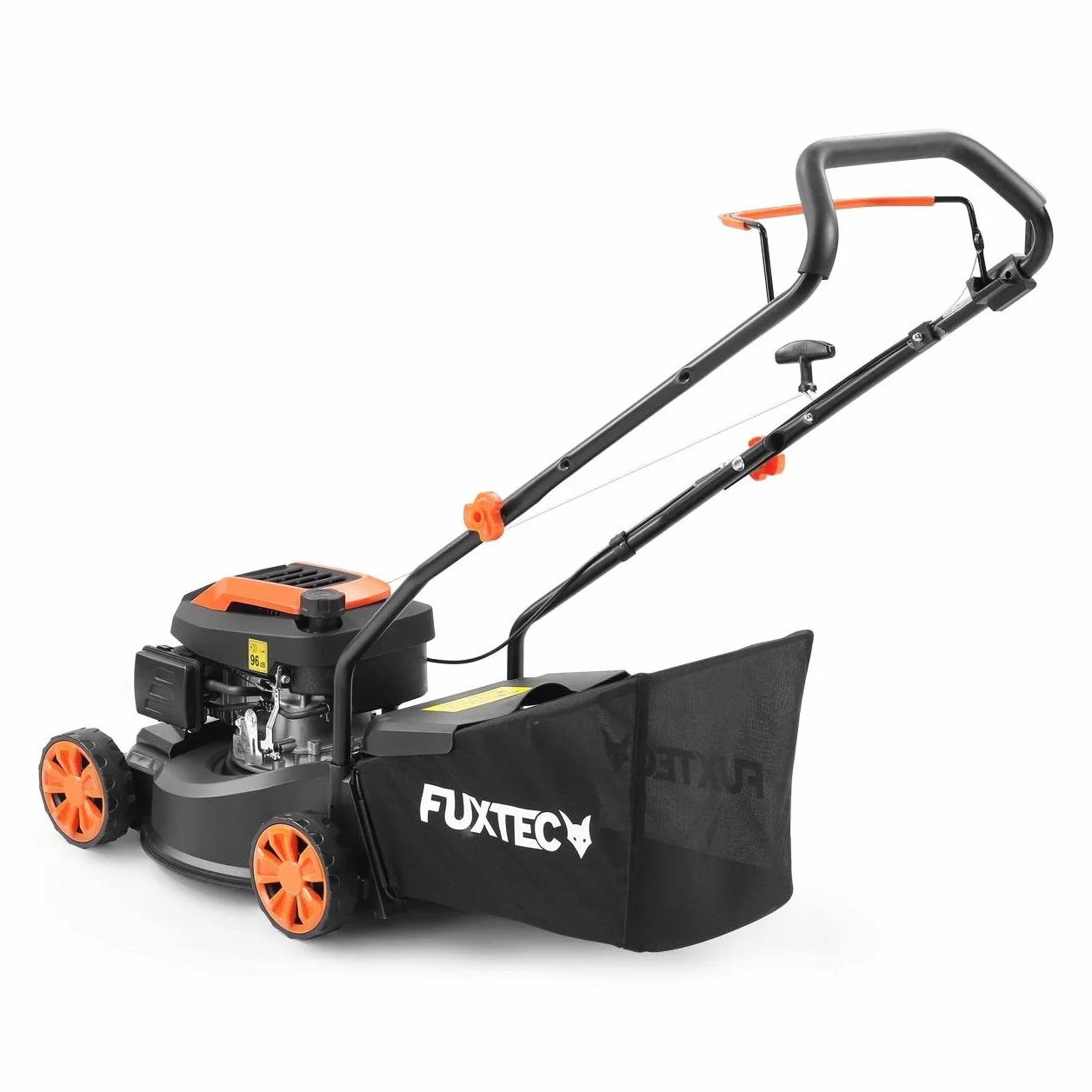 Kosiarka spalinowa FUXTEC FX-RM4180 1,8KM 1,3kW | waga tylko 18kg | szerokosc koszenia 40cm i 3-stopniowa regulacja wysokosci koszenia 25-55mm | 4-suwowa kosiarka 80ccm - w zestawie kosz na trawe 45L