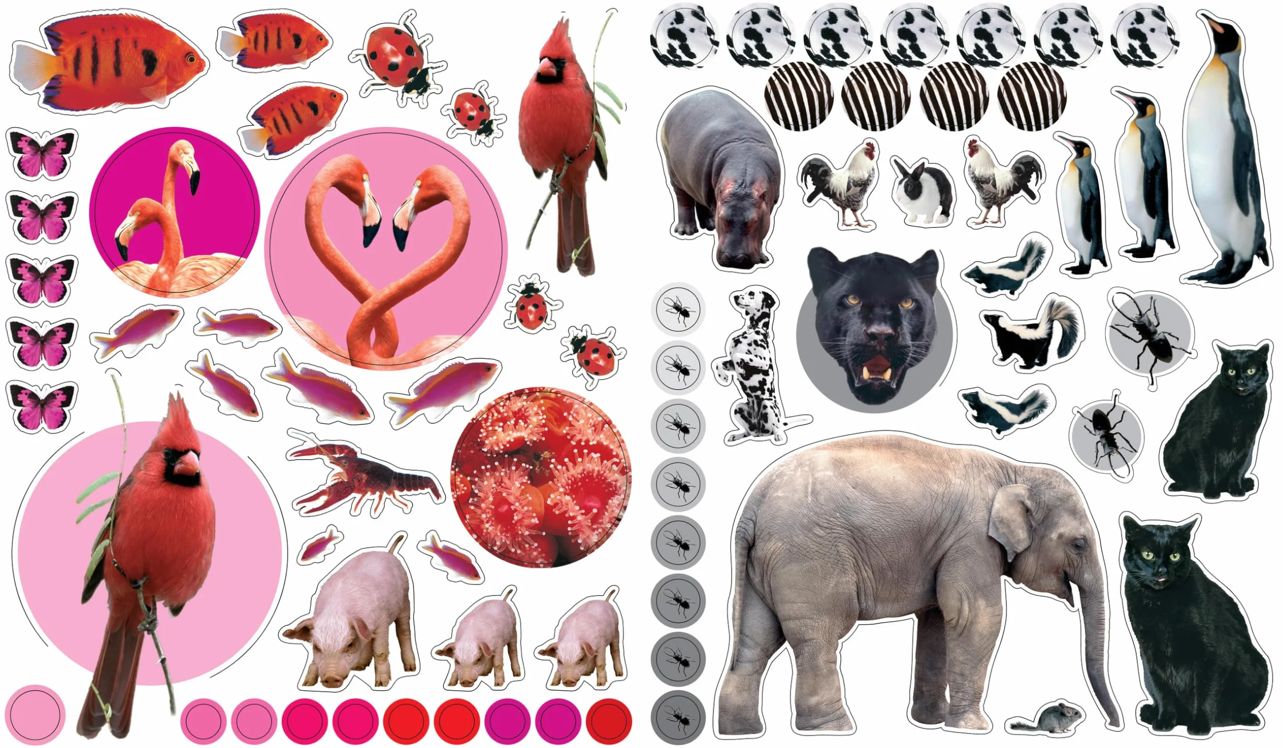 Workman Publishing Animals: 400 reusable stickers inspired by nature (Eye Like Stickers), multicolour, 1, 9780761169338