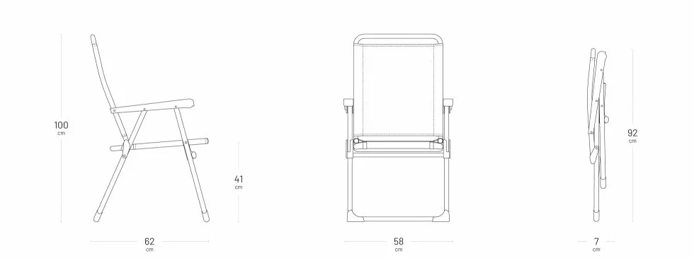 Lafuma Mobilier Victoria Krzesło Składane, Biały, Do 100 kg