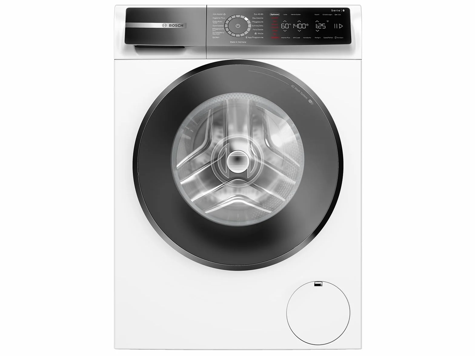 Bosch Seria 8 pralka inteligentna 9 kg 1400 obr./min Active Water Plus Iron Assist Mini Load