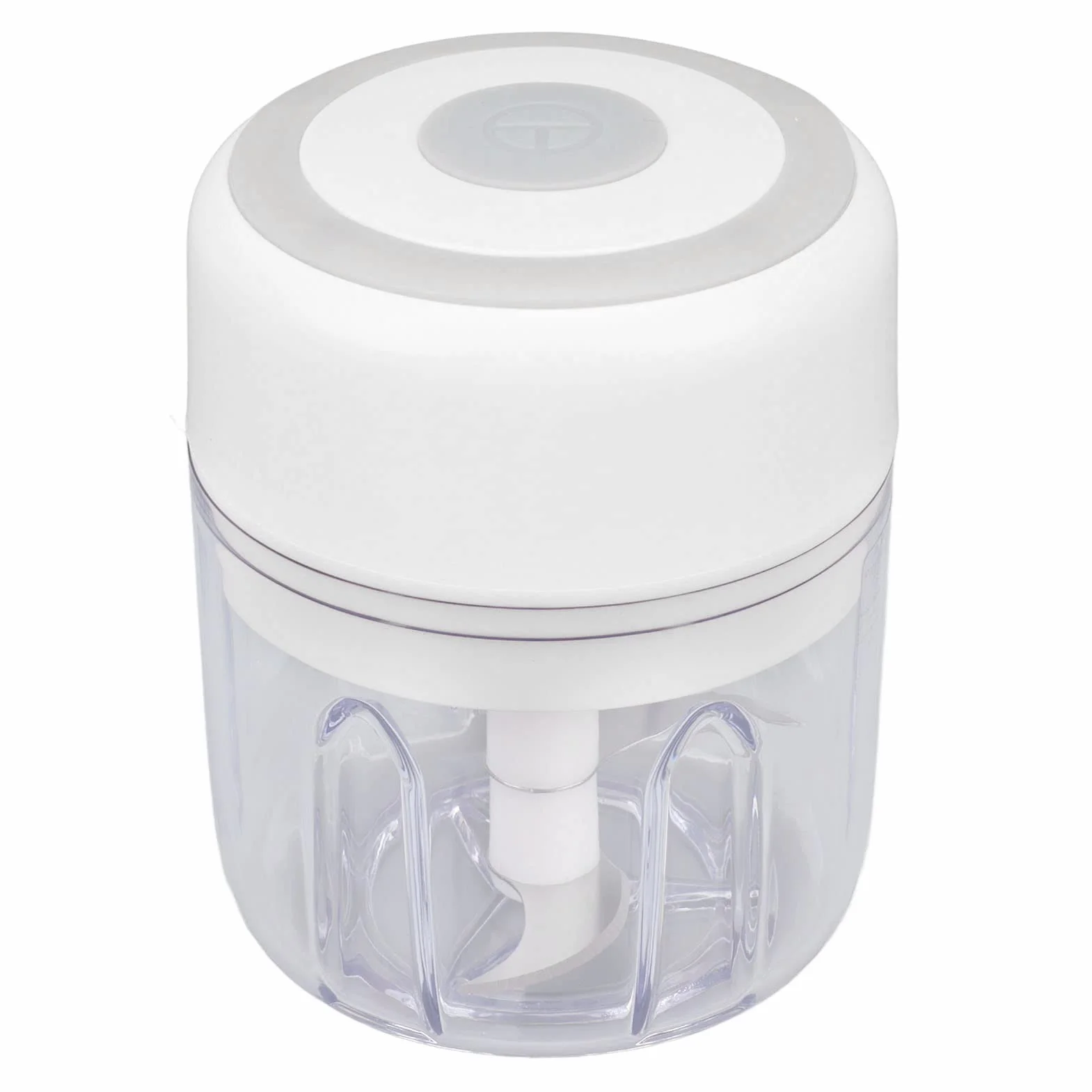 Elektryczny Bezprzewodowy Mini Siekacz do Czosnku 250 ml Rozdrabniacz Warzywny Biały