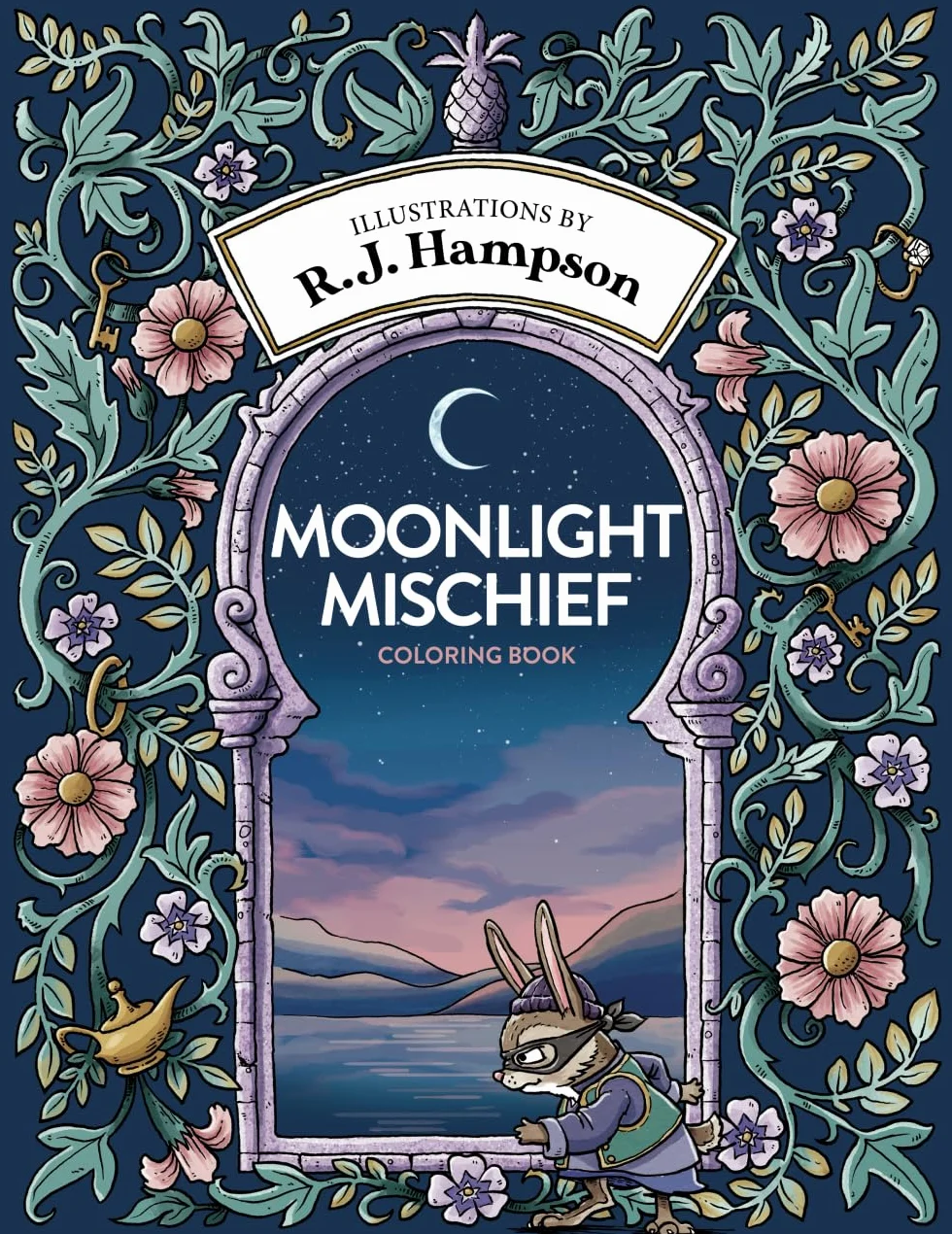 Moonlight Mischief Coloring Book