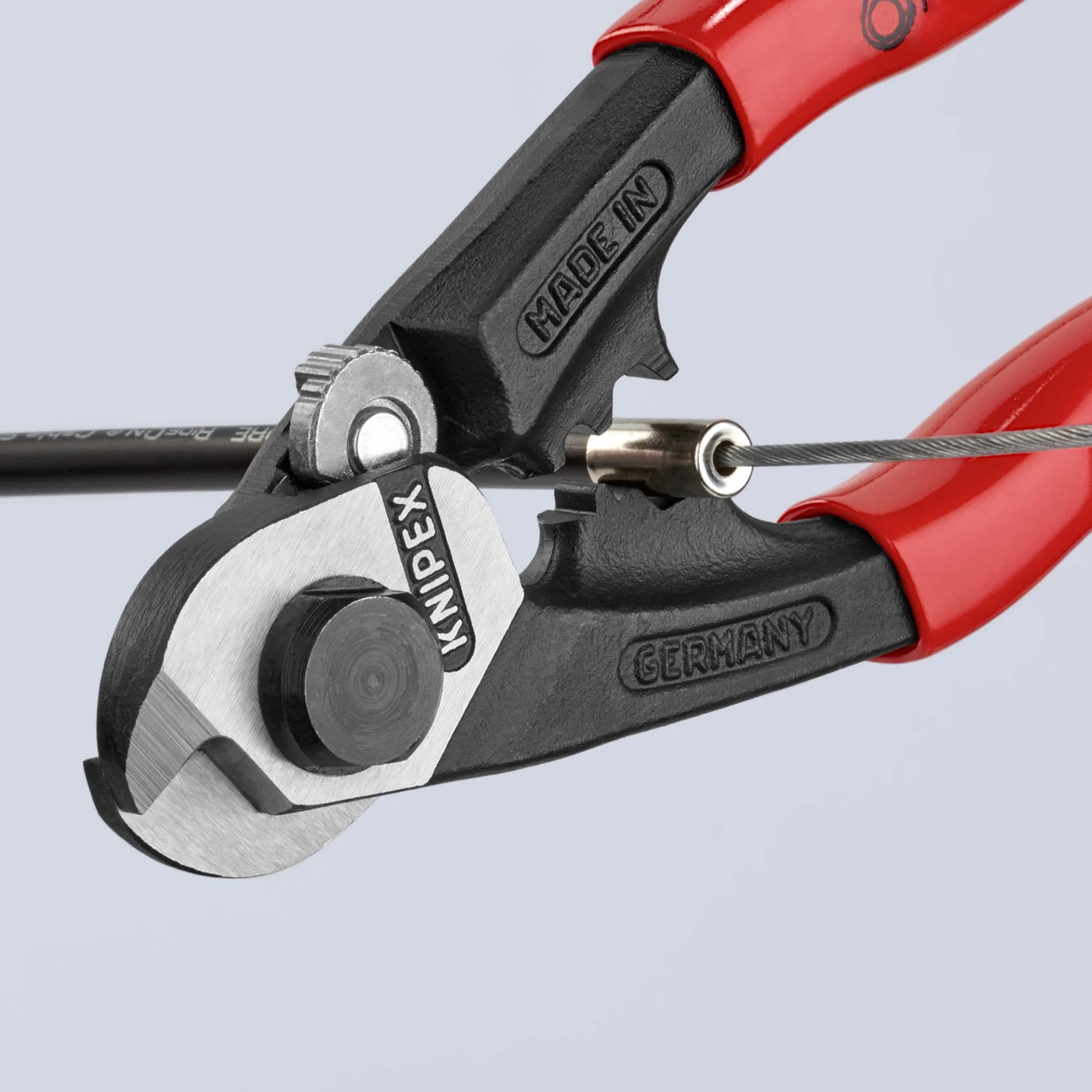KNIPEX Nożyce do lin stalowych kute z tworzywa sztucznego, powlekane 190 mm, 95 61 190