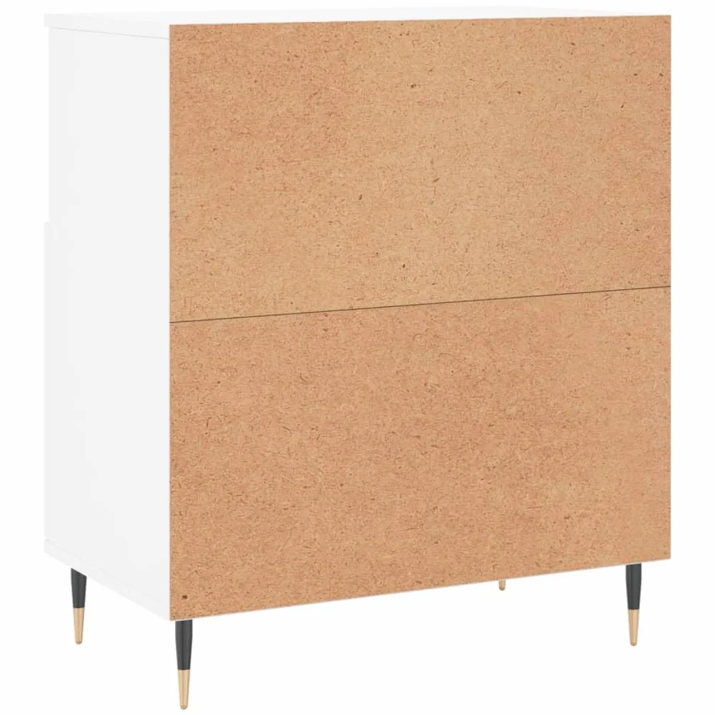 vidaXL Komoda, biała, 60x35x70 cm, materiał drewnopochodny, komoda, szafka kuchenna, szafka boczna, kredens, szafka do przedpokoju, kredens do jadalni