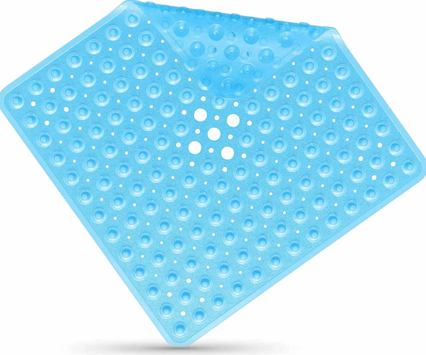 easyBee Mata prysznicowa Hautsensitiv 53 x 53 cm, w zestawie z zawieszeniem, mata antypoślizgowa pod prysznic bez BPA, lateksu, antypoślizgowa, odporna na pleśń i można prać w pralce, antypoślizgowa