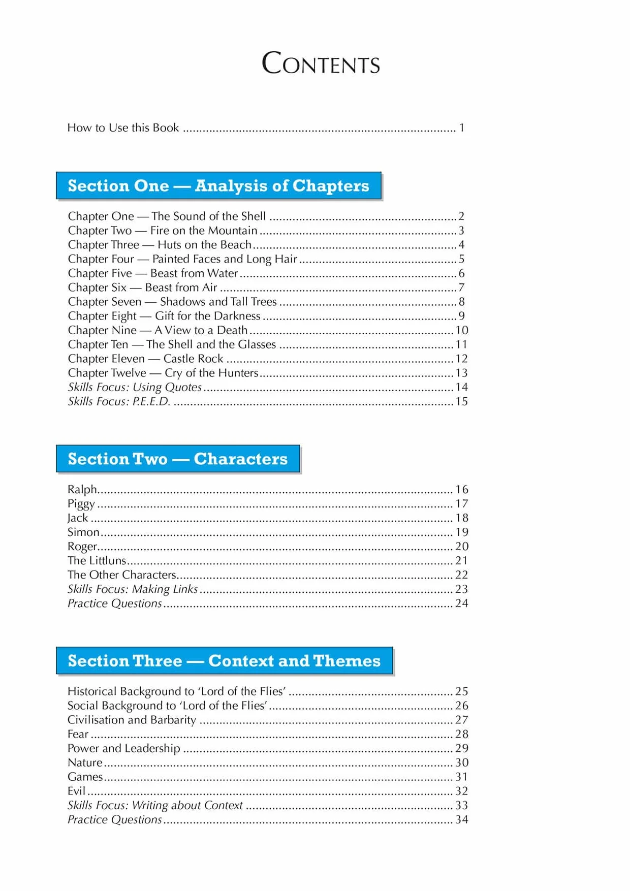 GCSE English - Lord of the Flies Workbook (includes Answers)