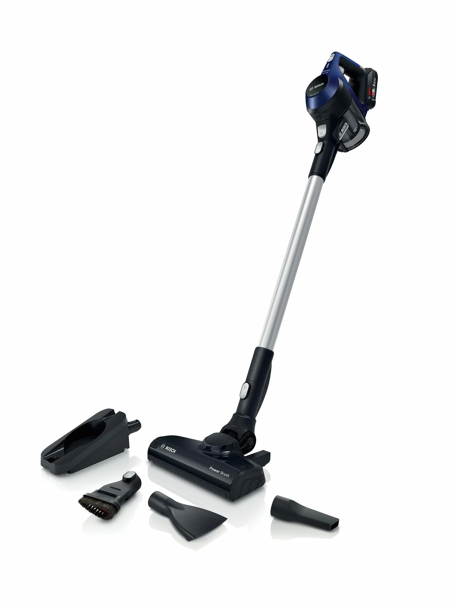 Bosch Unlimited seria 6, BBS611MAT, bezprzewodowy, z akcesoriami, niebieski