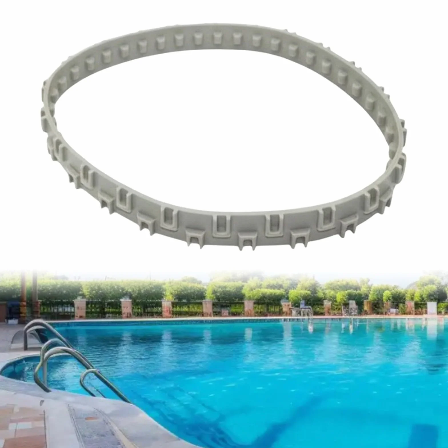 Pas napędowy RCX97501GR zamiennik do czyszczenia basenu SharkVac XL - gumowy pas gąsienicowy do robotów czyszczących baseny, biały