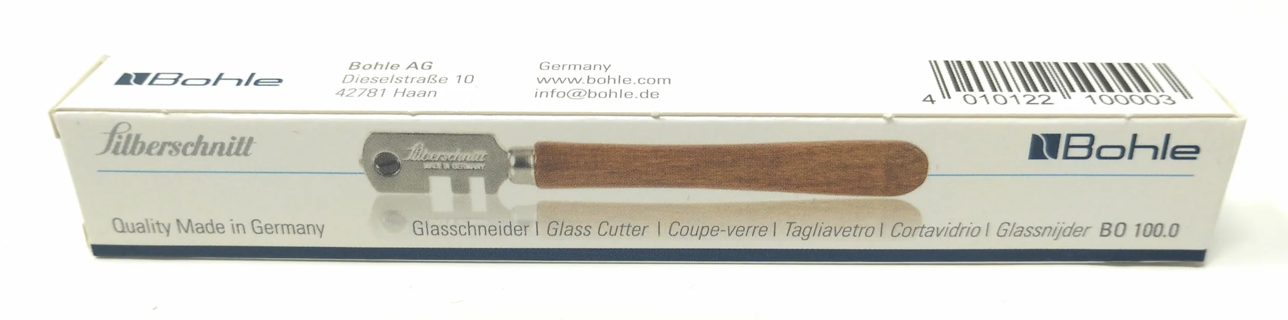 Krajalnica do szkła, oryginalne, srebrne cięcie z 6 kółkami