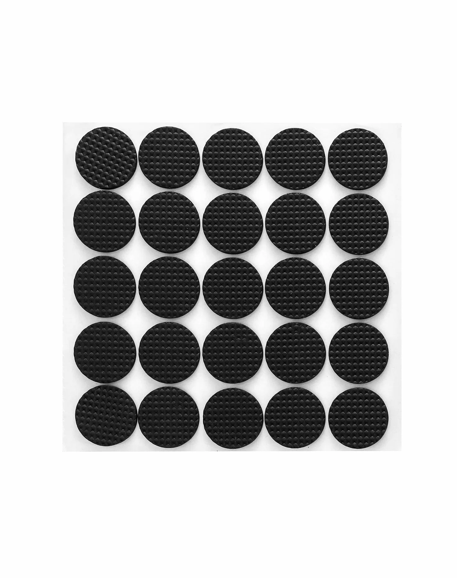 QWORK® Gumowe ochraniacze na podłogę, samoprzylepne gumowe nóżki antypoślizgowe podkładki na nóżki meblowe, ochrona podłogi z wysokim uchwytem, Φ25 mm x 3 mm, 100 szt.
