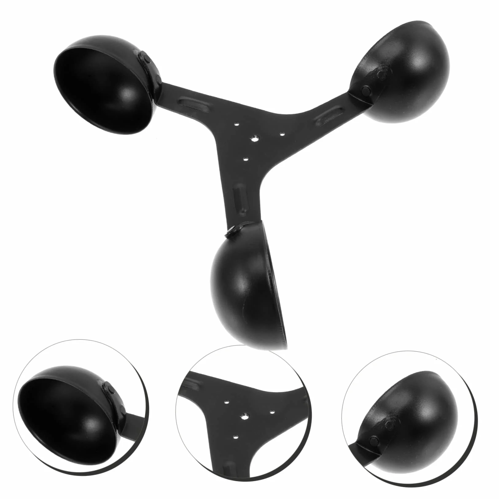 VANZACK Czujnik Wiatru Cup Anemometr Do Pomiaru Prędkości Wiatru z Wymienny Element Do Stacji Meteorologicznych i Obserwacji Środowiska Lekki i Łatwy Montażu