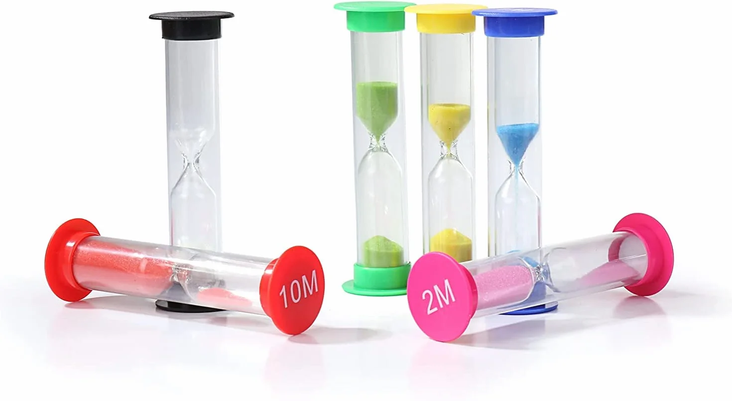 Klepsydra – 30 sek., 1 min, 2 min, 3 min, 5 min, 10 min – klepsydra, czasomierz – 6 sztuk
