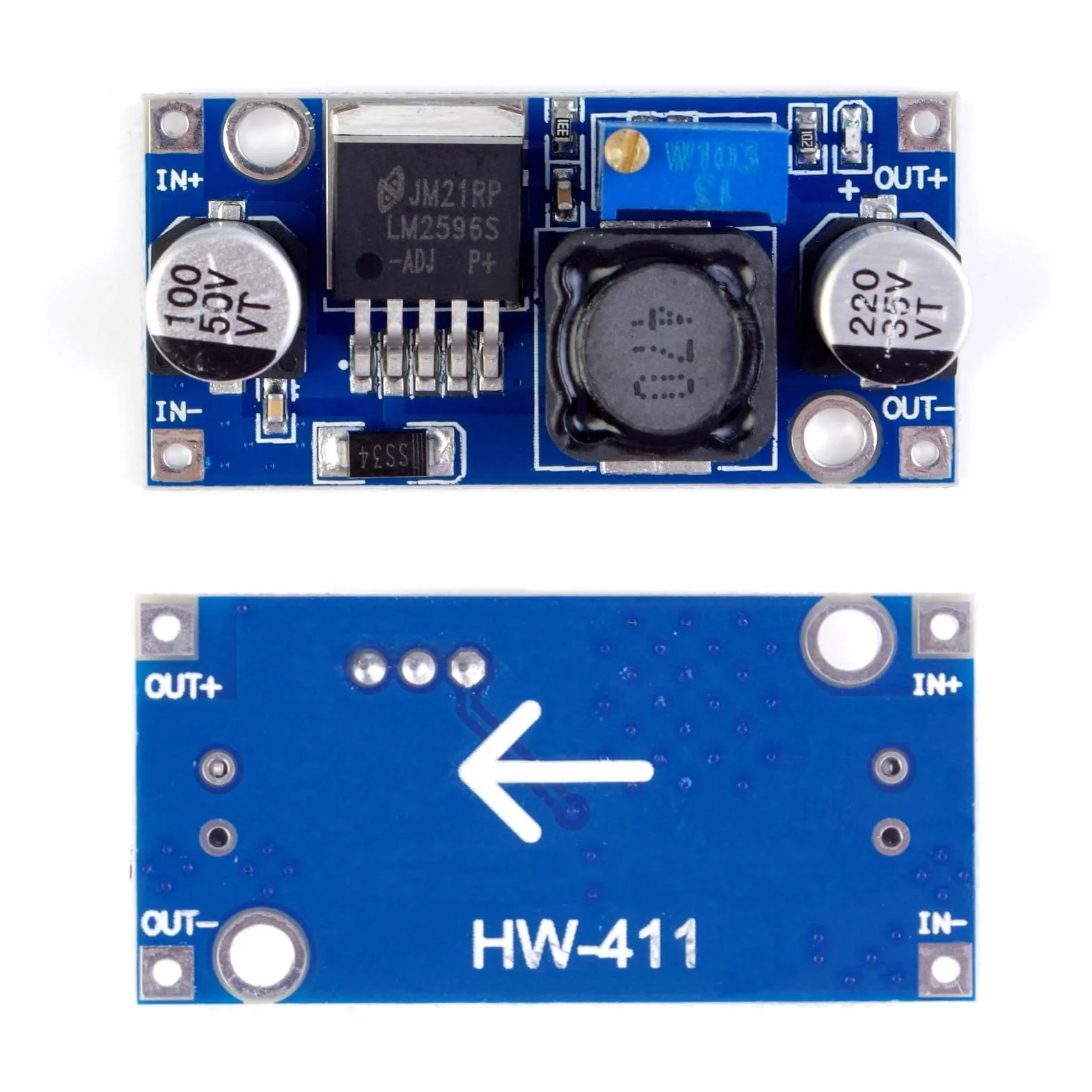 DC-DC Buck Converter 3,5-40 V do 1,25-35 V 3 A Step Down przetwornica napięcia, wysoka wydajność, moduł zasilania (5 sztuk)