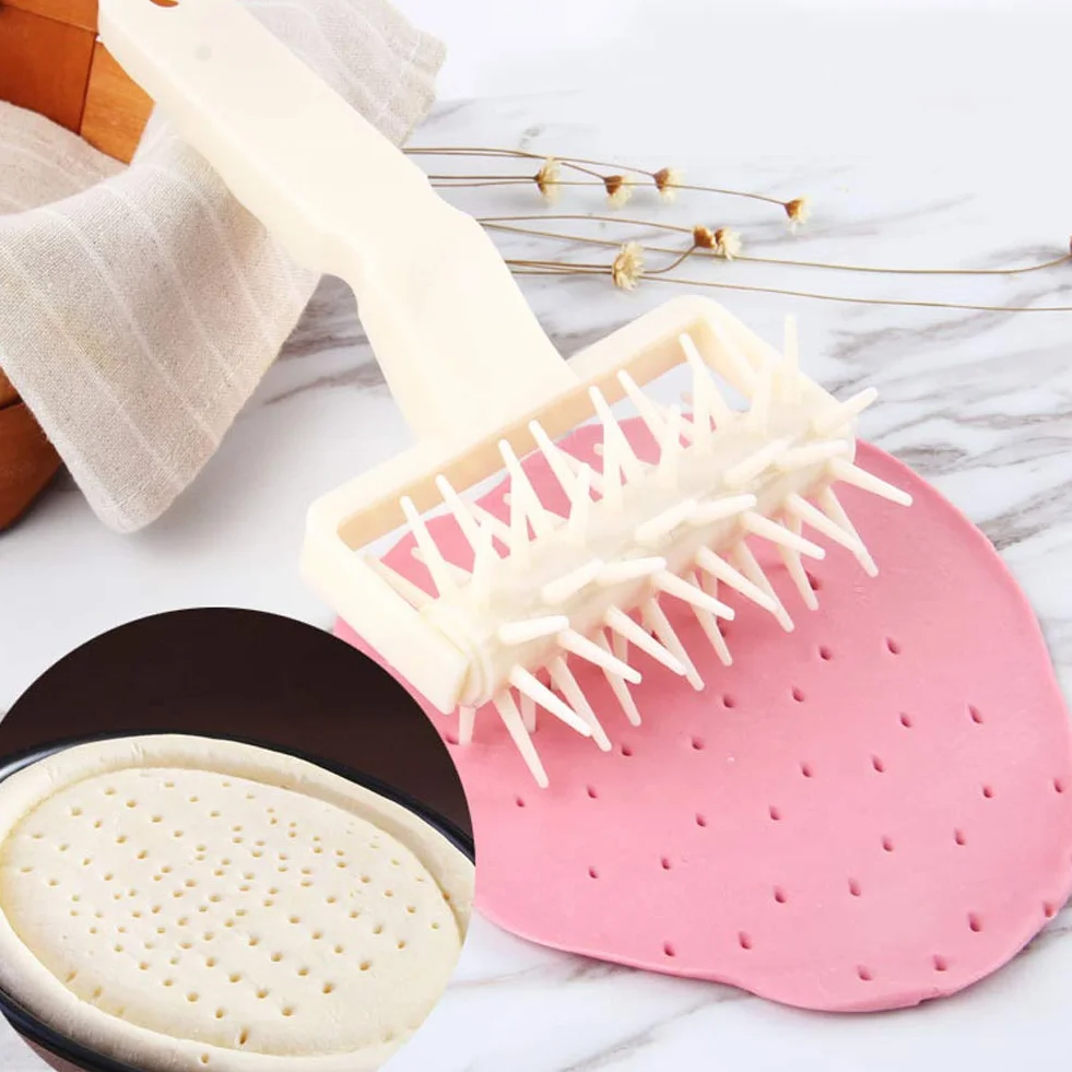 Pizza Dziurkacz DIY Plastikowe Ciasteczka do Pizzy Wałek do Ciasta Ciasto Igiełkowe Koła Cutter Ciasto Chleb Dziurkacz do Kuchni Restauracja