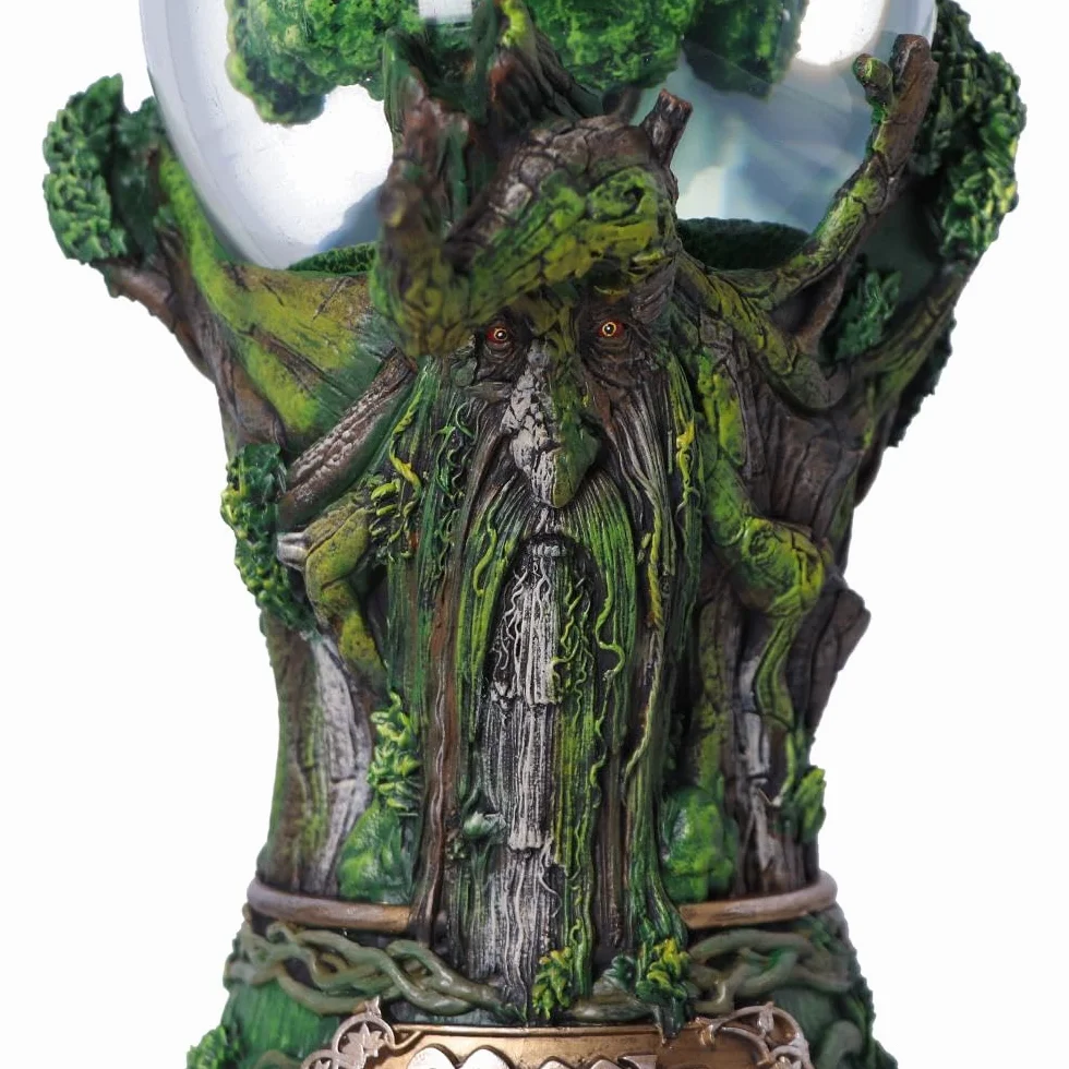 Nemesis Now Oficjalnie licencjonowany Władca Pierścieni Śródziemie Treebeard Snow Globe, Zielona, 22,5 cm