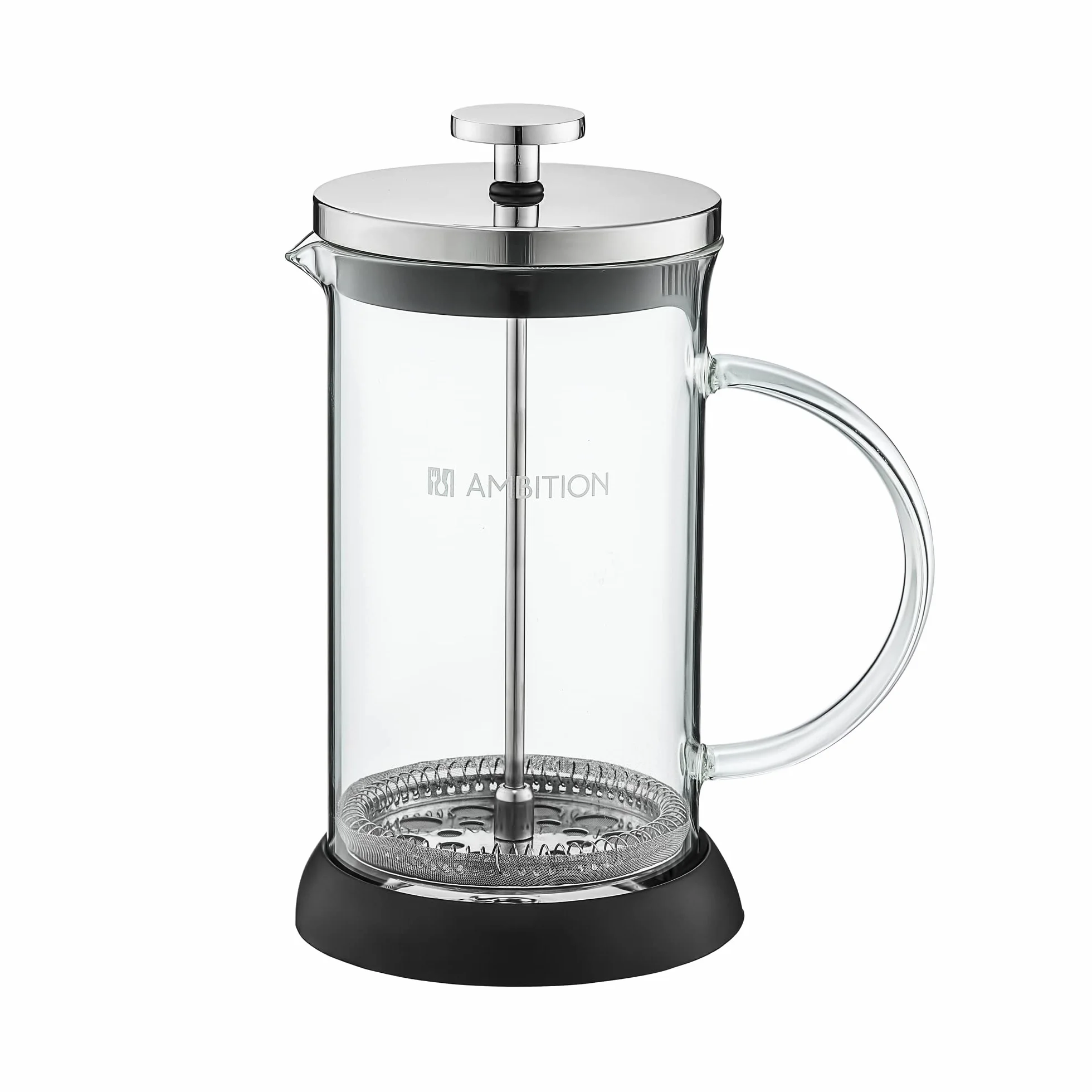 AMBITION French Press zaparzacz do kawy 600 ml szkło borokrzemowe sitko ze stali nierdzewnej