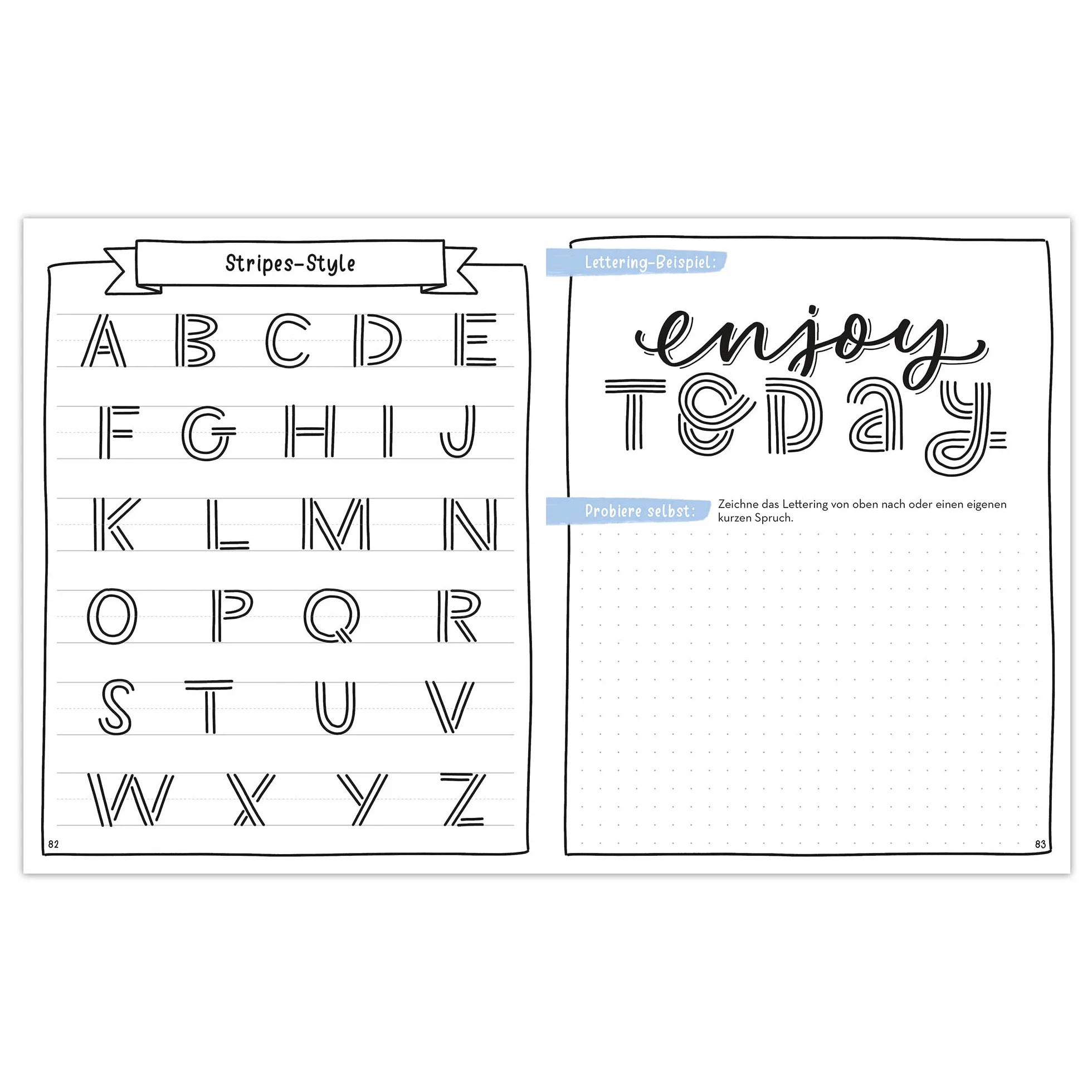 I love Lettering - 22 Alphabete für Schnell-Starter: Volume 4: Das Handlettering-Buch zum direkt Loslegen: mit vielen Vorlagen, Übungen & Materialbogen