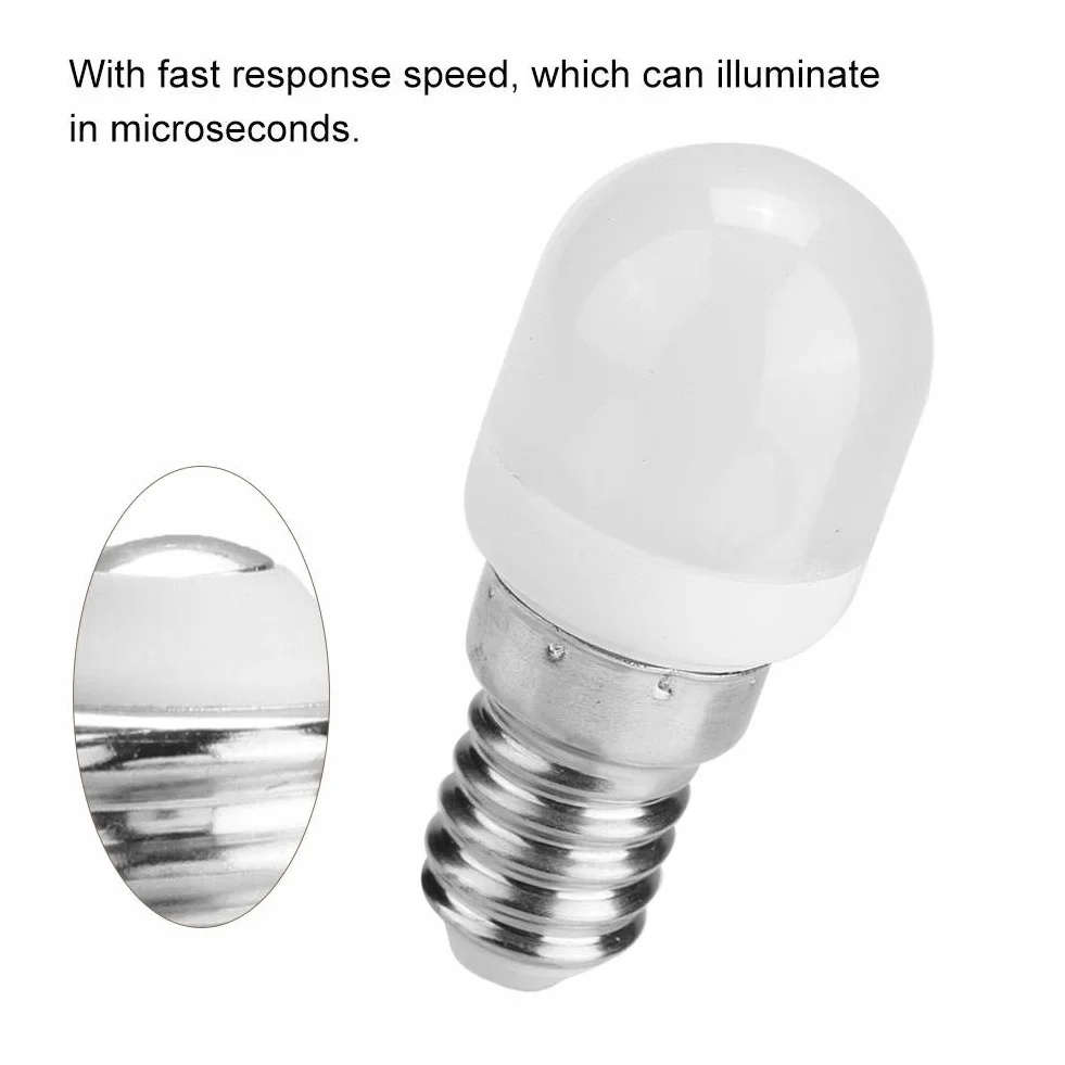 Żarówka LED E14 T22 2W 220V ABS Mini Lodówka Kuchenka Mikrofalowa Maszyna do Szycia Biała