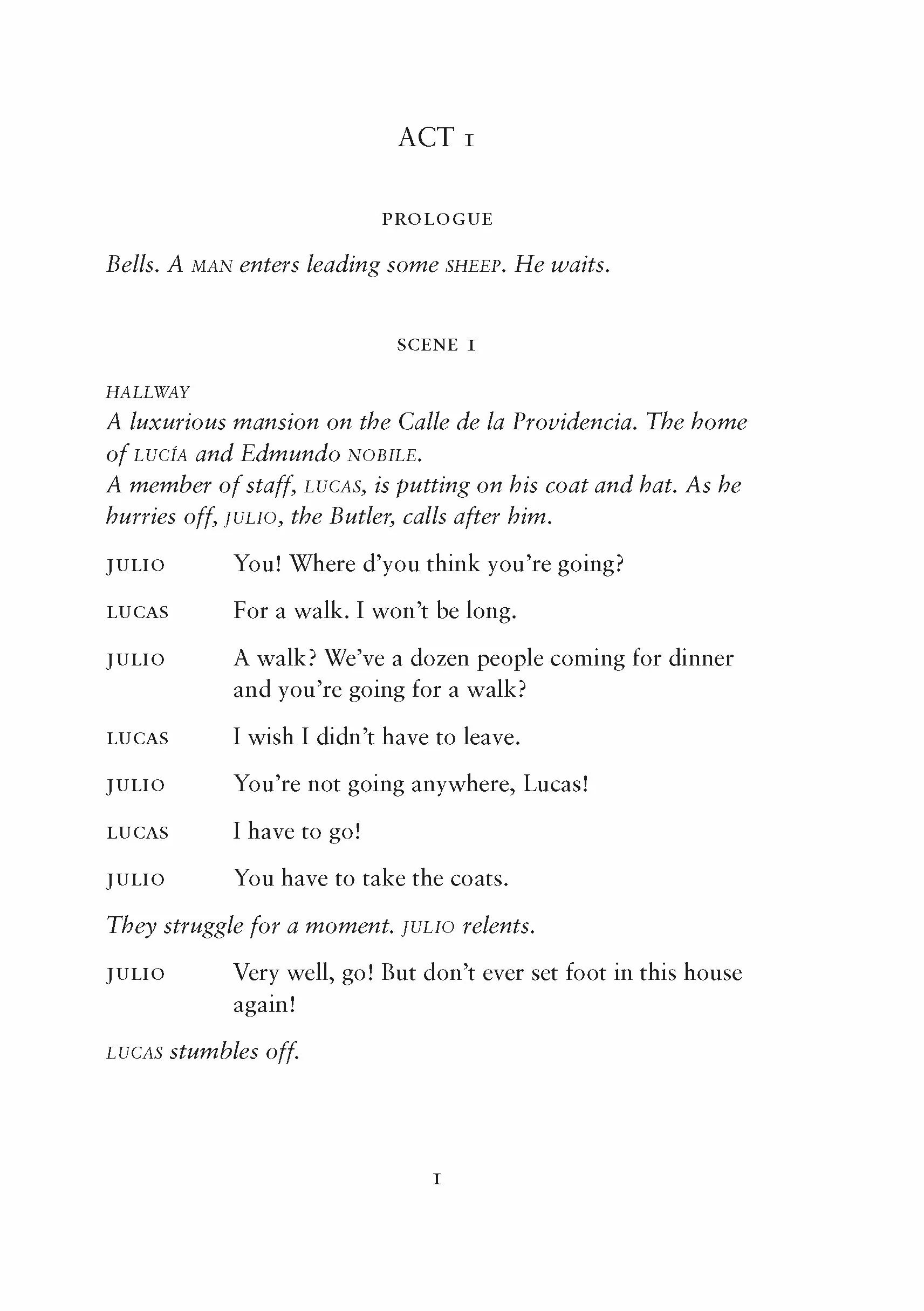 The Exterminating Angel: An Opera in Three Acts, Libretto