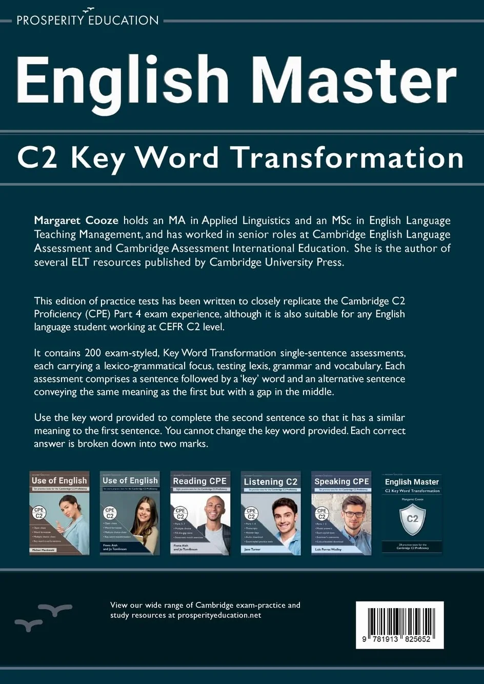 English Master C2 Key Word Transformation: 20 practice tests for the Cambridge C2 Proficiency: 200 test questions with answer keys