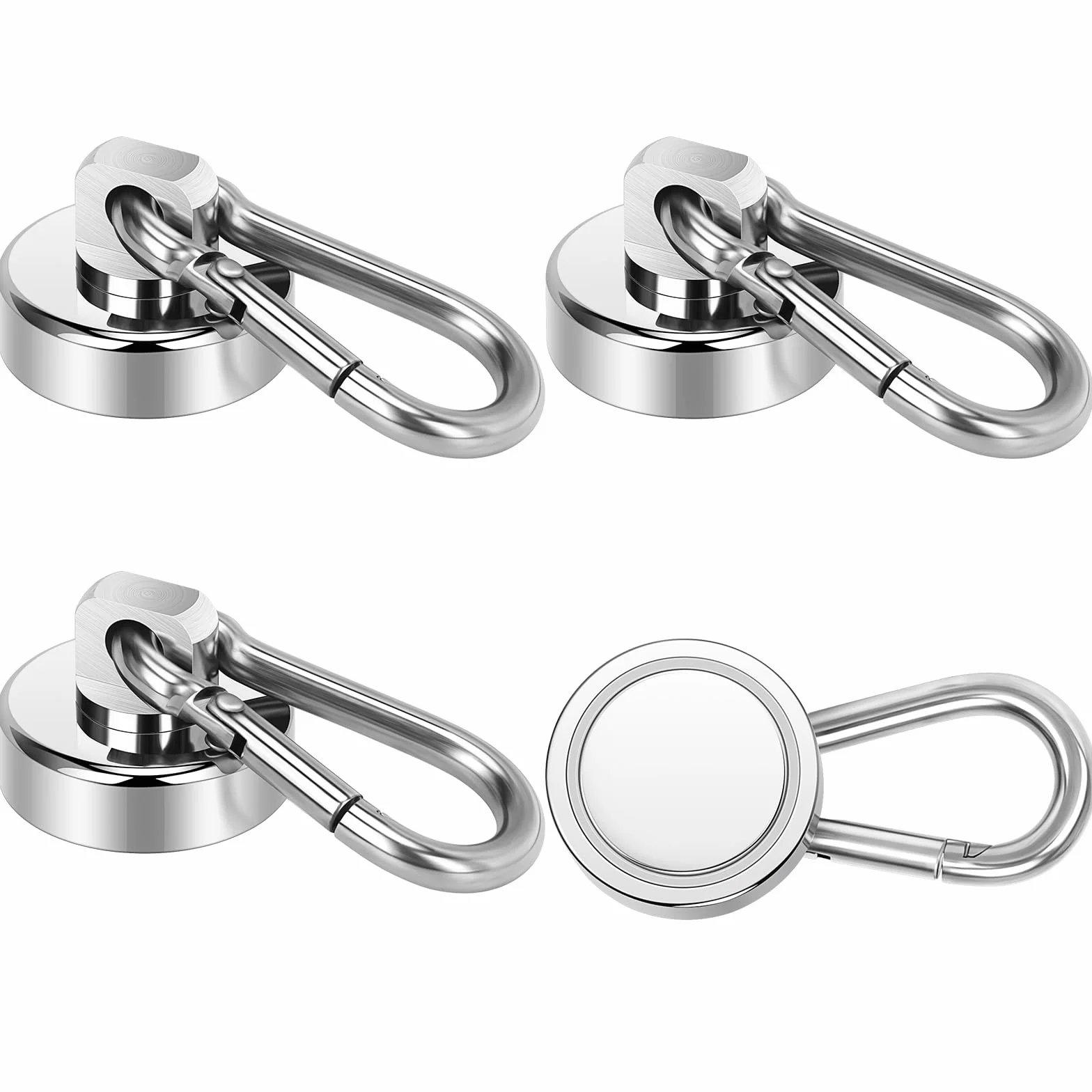 Wukong 22KG Mocne haczyki magnetyczne, 25 mm magnesy neodymowe Wieszak magnetyczny, 4 sztuki haczyki magnetyczne, mały mocny magnes do statków wycieczkowych, lodówek