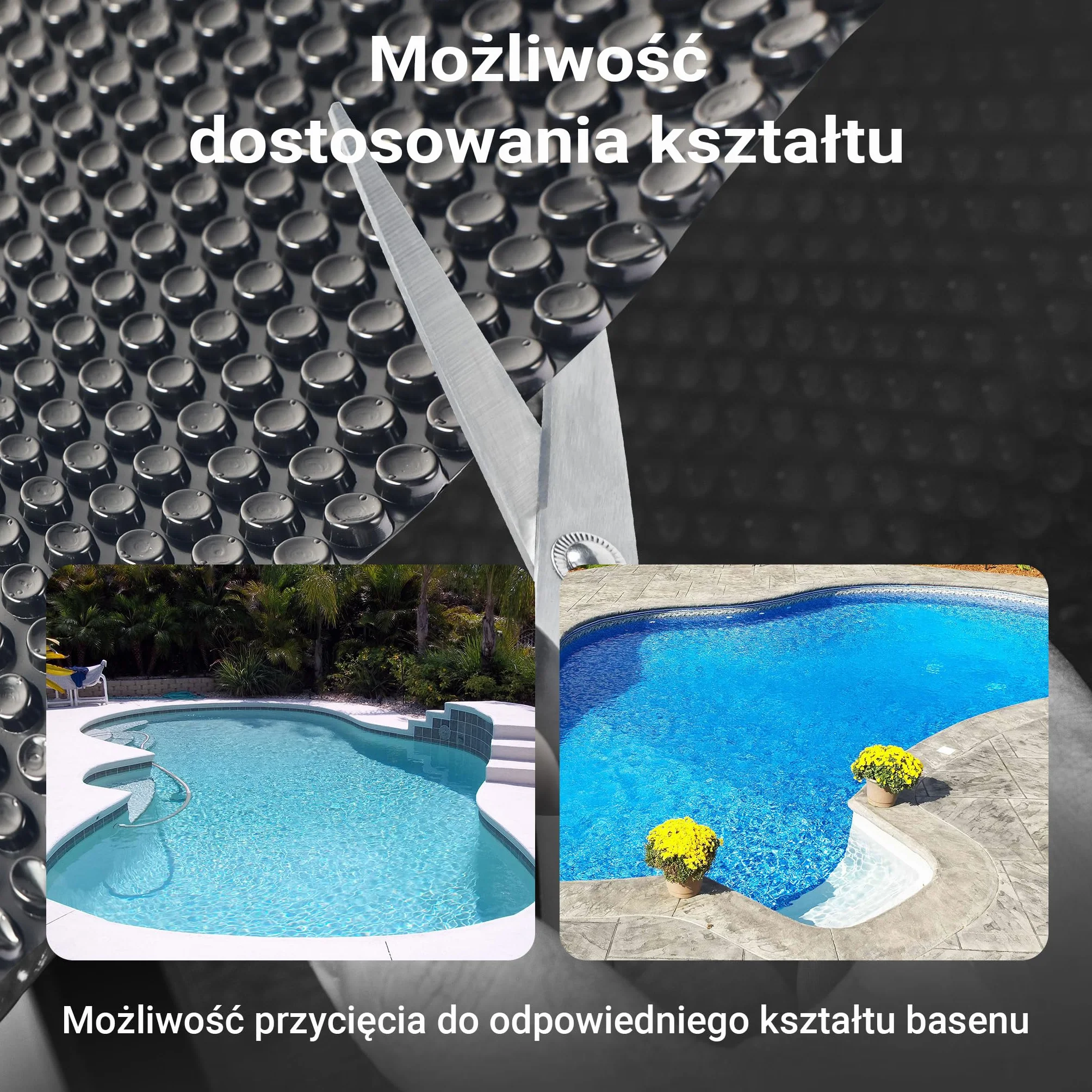 Wiltec Folia solarna do basenu Ø 3,6 m, czarna, ogrzewanie basenu z folii PE o grubości 120 µ, pokrywa basenowa plandeka basenowa folia solarna okrągła
