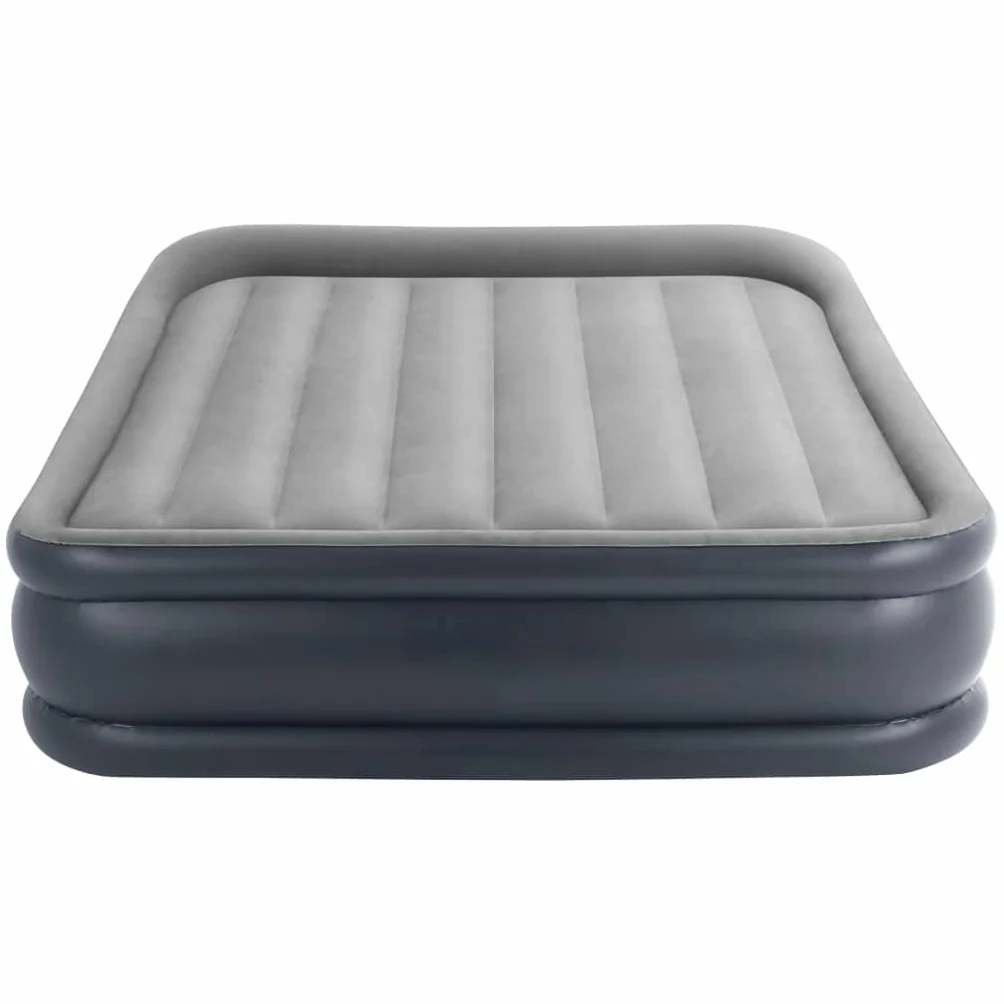 Intex Essential Rest Dura-Beam Plus Queen Łóżko Dmuchane, Szary, 152 x 203 x 46 cm