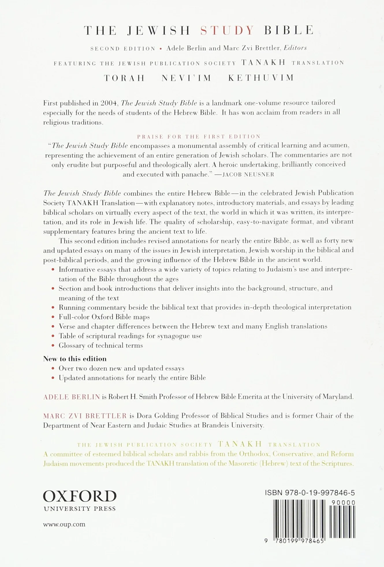 Jewish Study Bible-FL-Tanakh