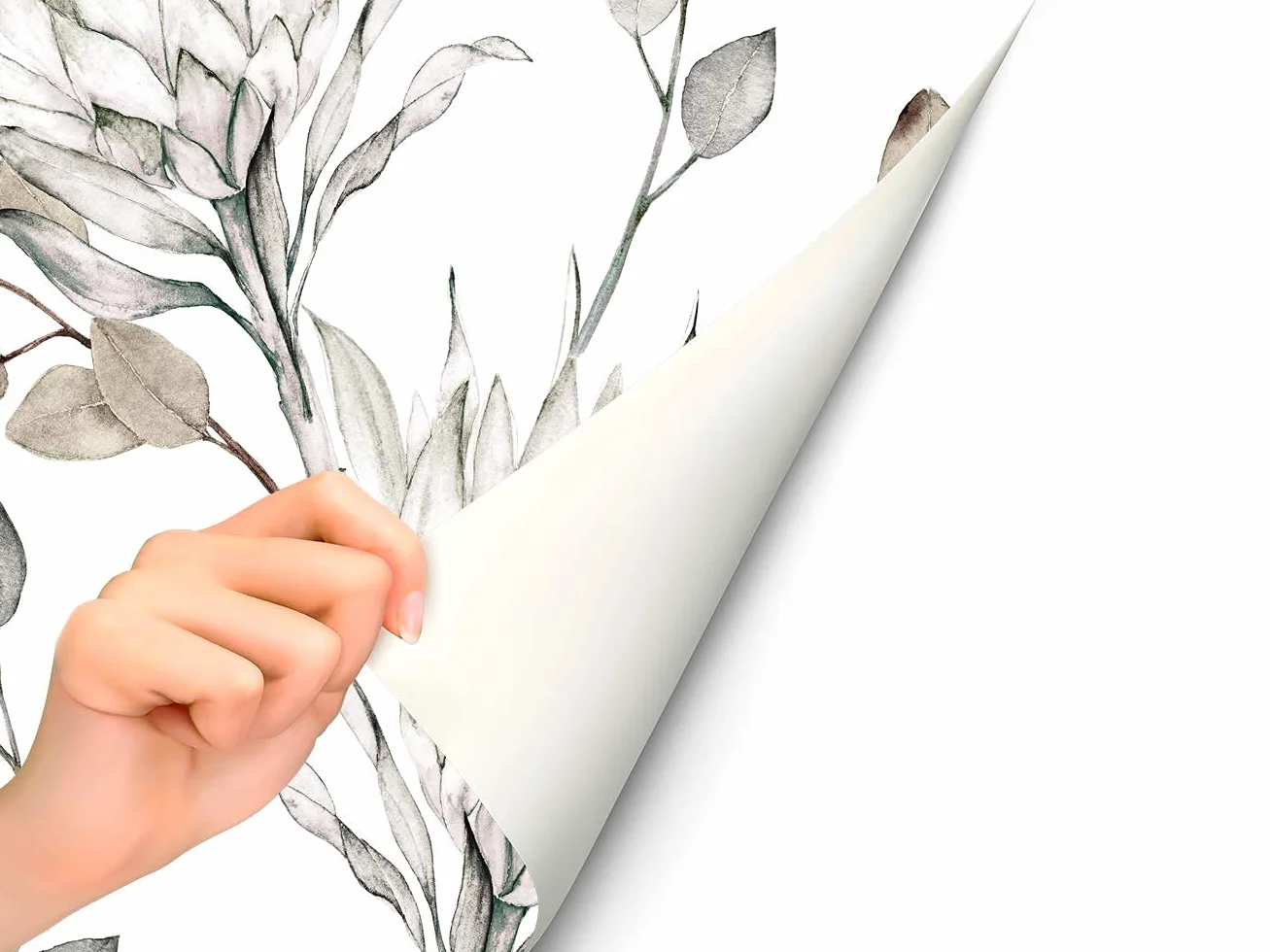 Oedim winylowa naklejka na lodówkę, suche gałęzie, 200 x 60 cm, wytrzymała i ekonomiczna, samoprzylepna, dekoracyjna, eleganckie wzornictwo