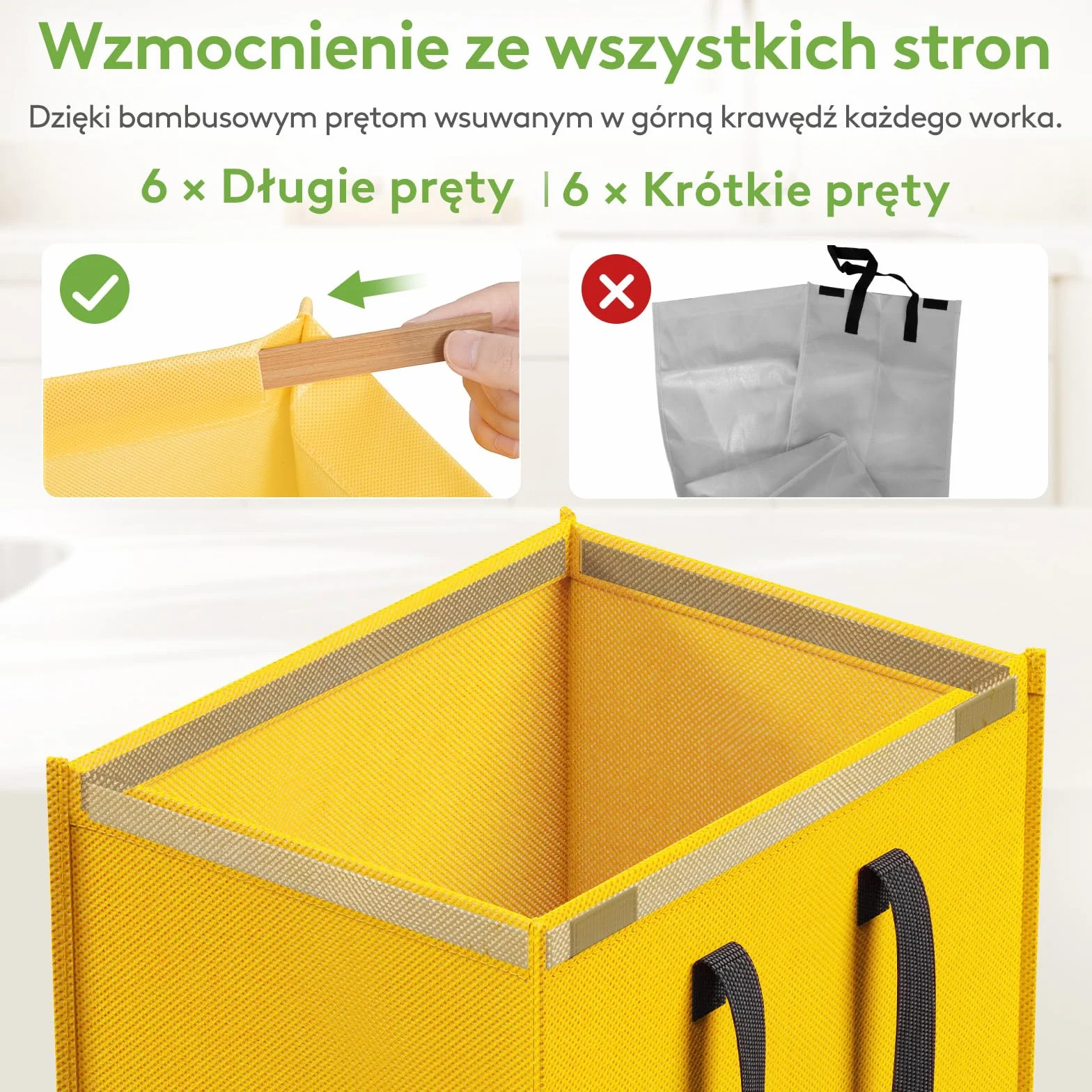 Lifewit System segregacji odpadów do kuchni, kosze na śmieci 3-częściowe na papier, szkło i plastik, pojemniki na recykling, pojemnik na zużyty papier i pojemnik na butelki z depozytem, 3 X 75L, Łatwe