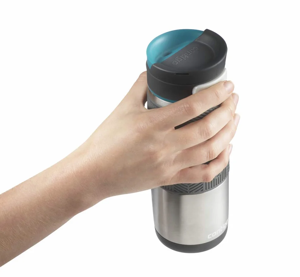 Contigo Transit Autoseal kubek podróżny, kubek termiczny ze stali nierdzewnej, termos próżniowy, szczelny kubek, kubek do kawy z łatwą do czyszczenia pokrywką, 470 ml