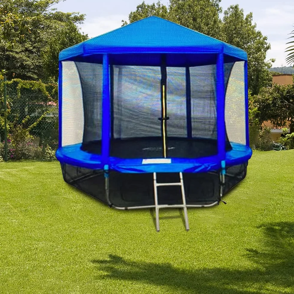 URFEDA Okrągły daszek do trampoliny, 305 cm, ochrona przed deszczem, śniegiem, wodoszczelna, do aktywności na świeżym powietrzu, na podwórko, taras, do ogrodu
