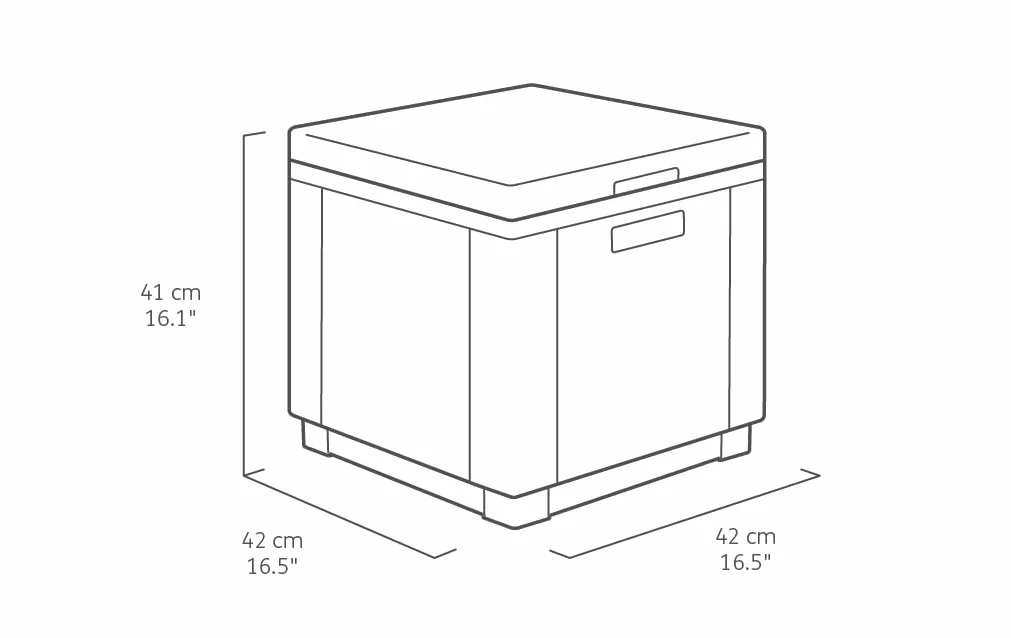 Allibert Lodówka/stolik pomocniczy Ice Cube